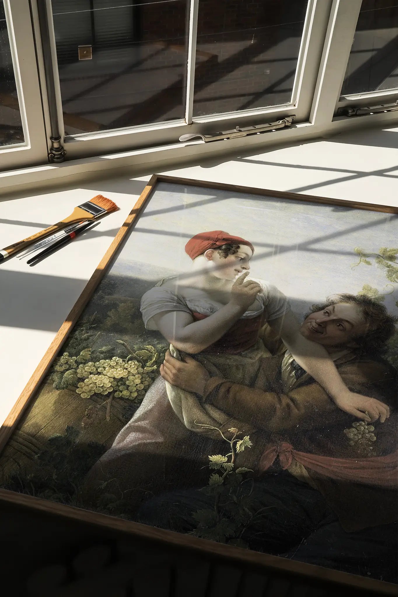 Peter Paul Joseph Noël - The Impassioned Grape Picker #44 painting reproduction printed by GalleryInk.Art, a store providing vintage and romantic wall art prints