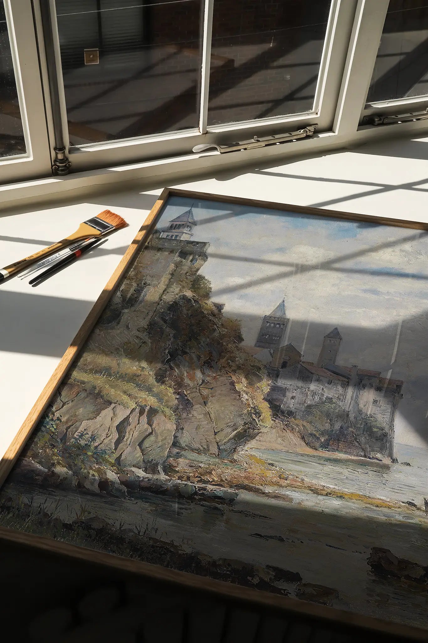 Marie Egner - Motiv von der Insel Rab #152 a beautiful landscape painting reproduction printed by GalleryInk.Art, a store providing landscape wall art prints