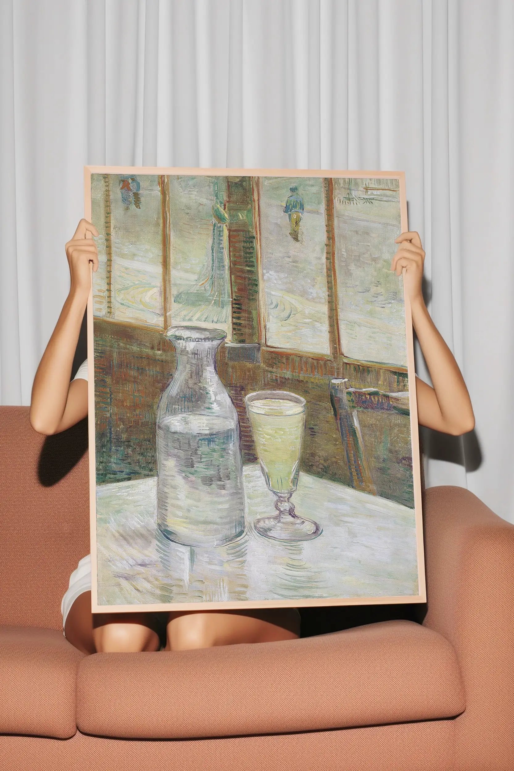 Vincent Van Gogh - Café table with absinth #196 a beautiful painting reproduction by GalleryInk.Art