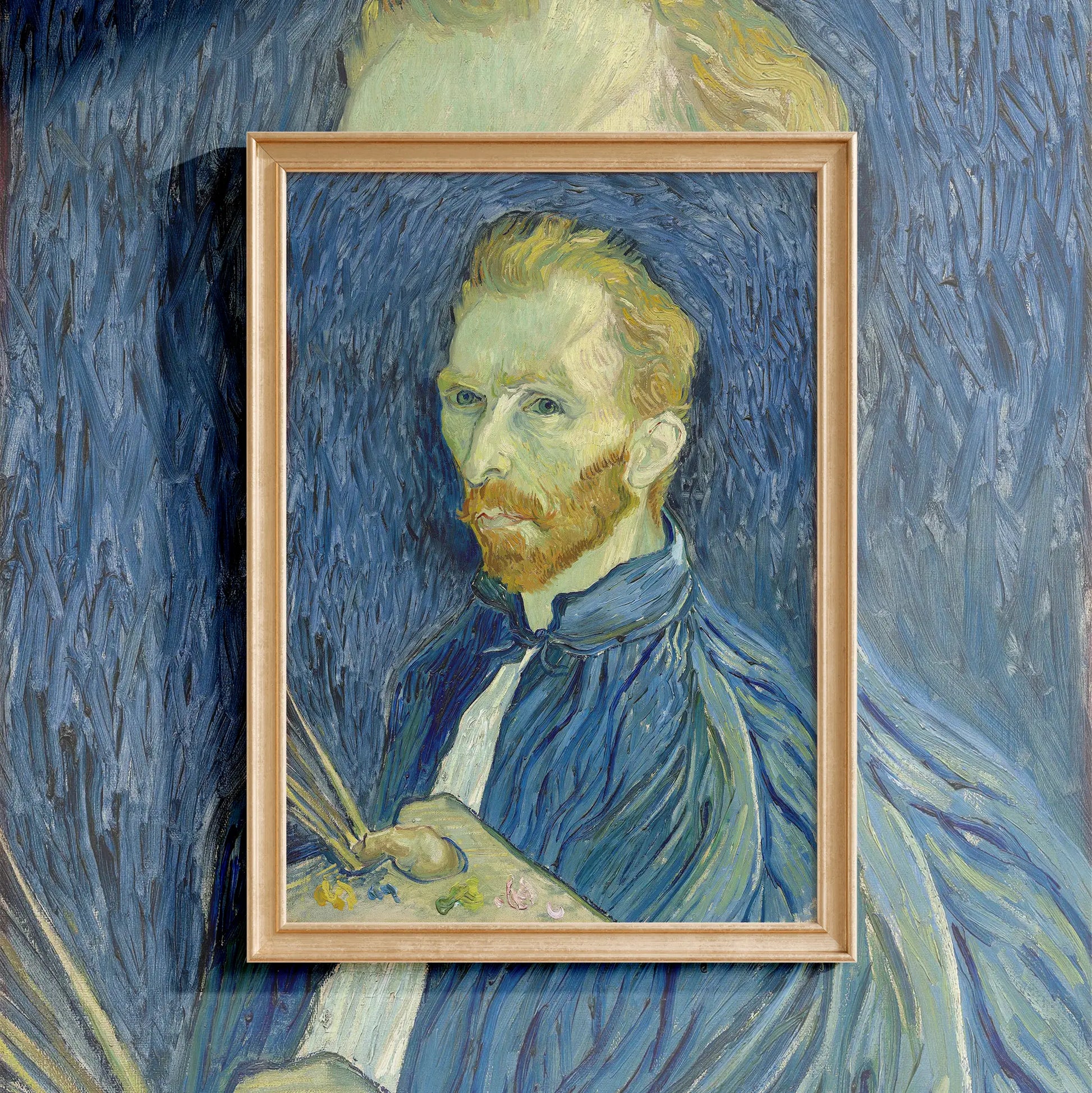 Vincent Van Gogh - Self-Portrait #7 a beautiful painting reproduction by GalleryInk.Art