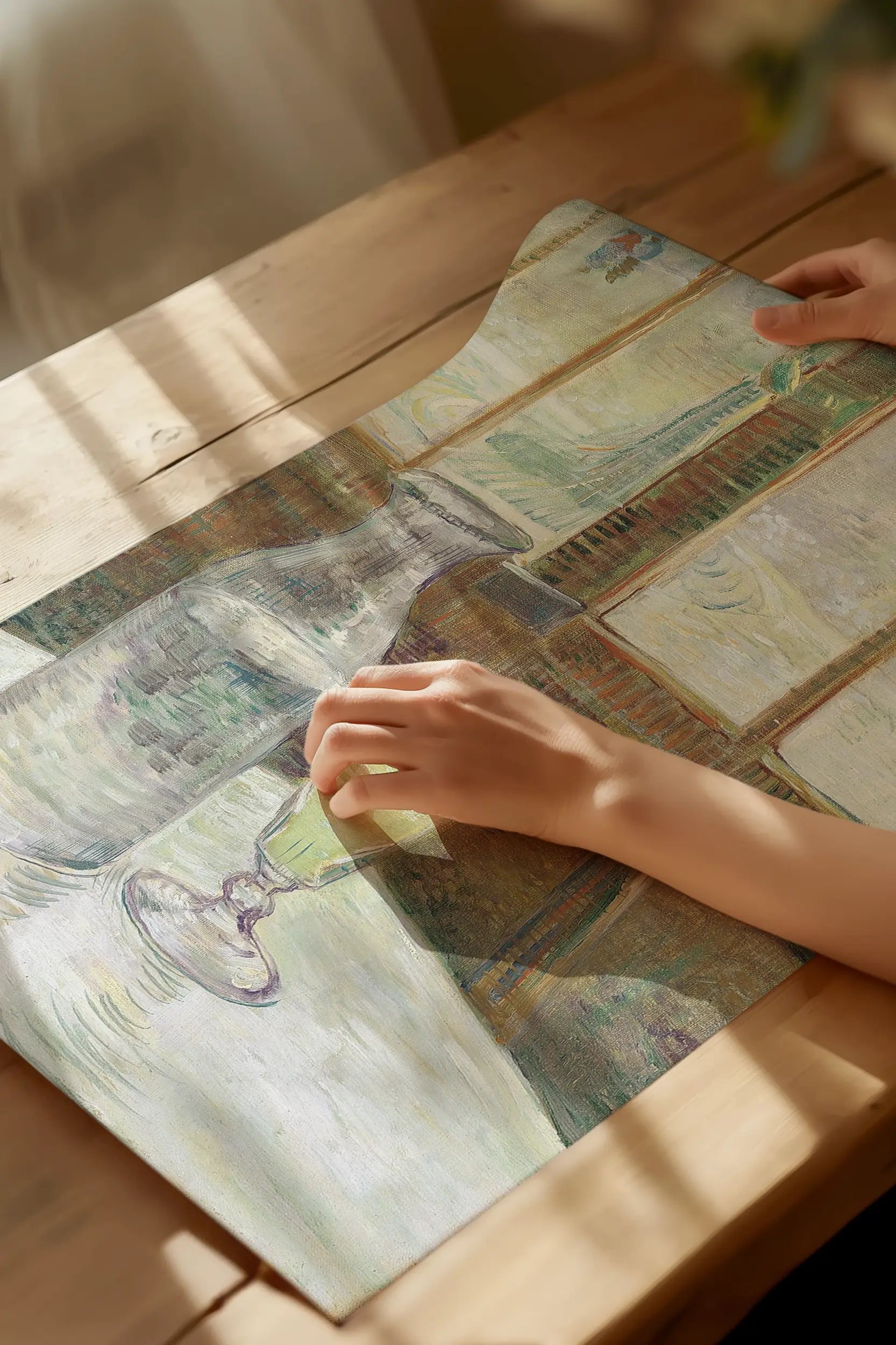 Vincent Van Gogh - Café table with absinth #196 a beautiful painting reproduction by GalleryInk.Art