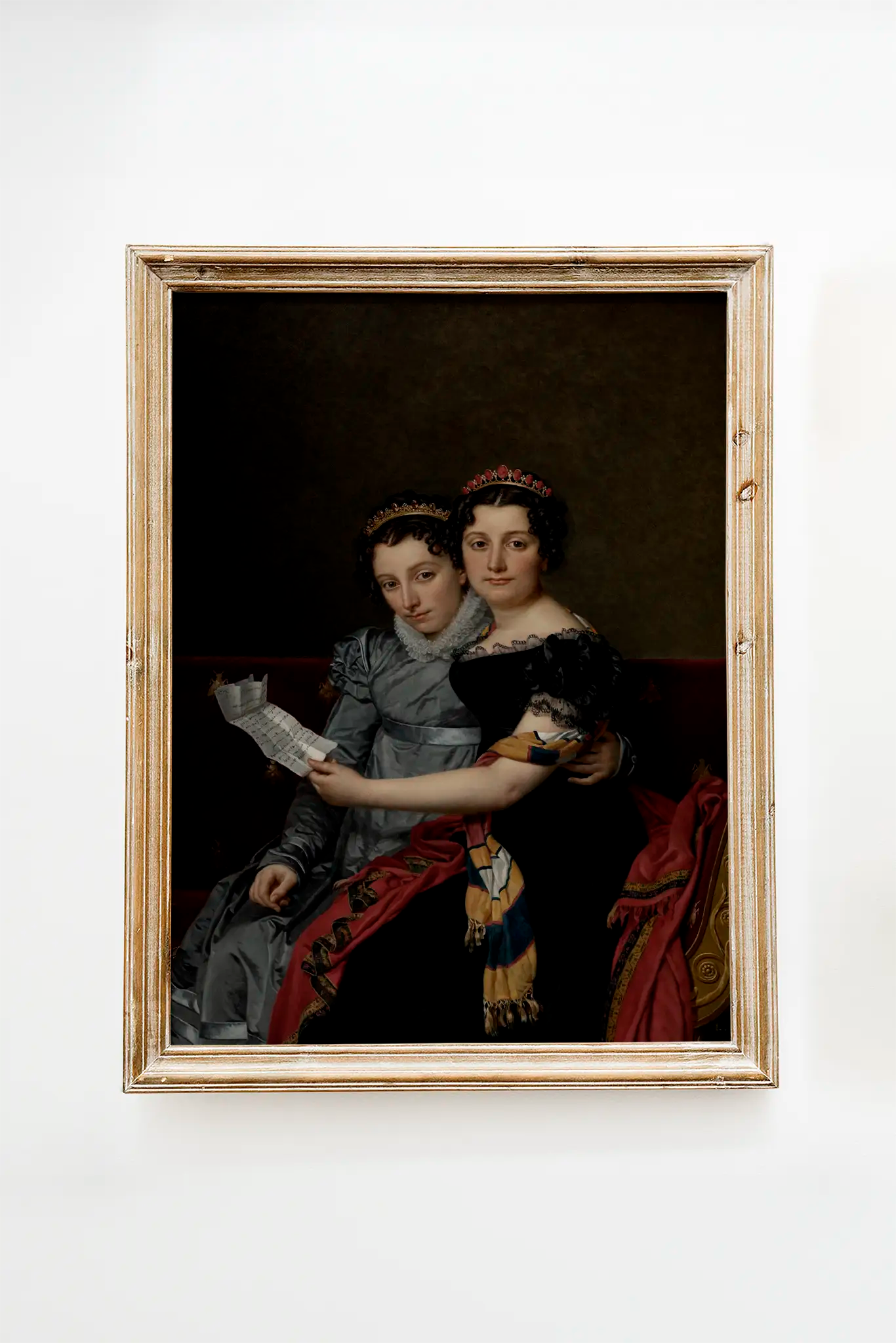 Jacques Louis David - The Sisters Zénaïde And Charlotte Bonaparte #60 poster print