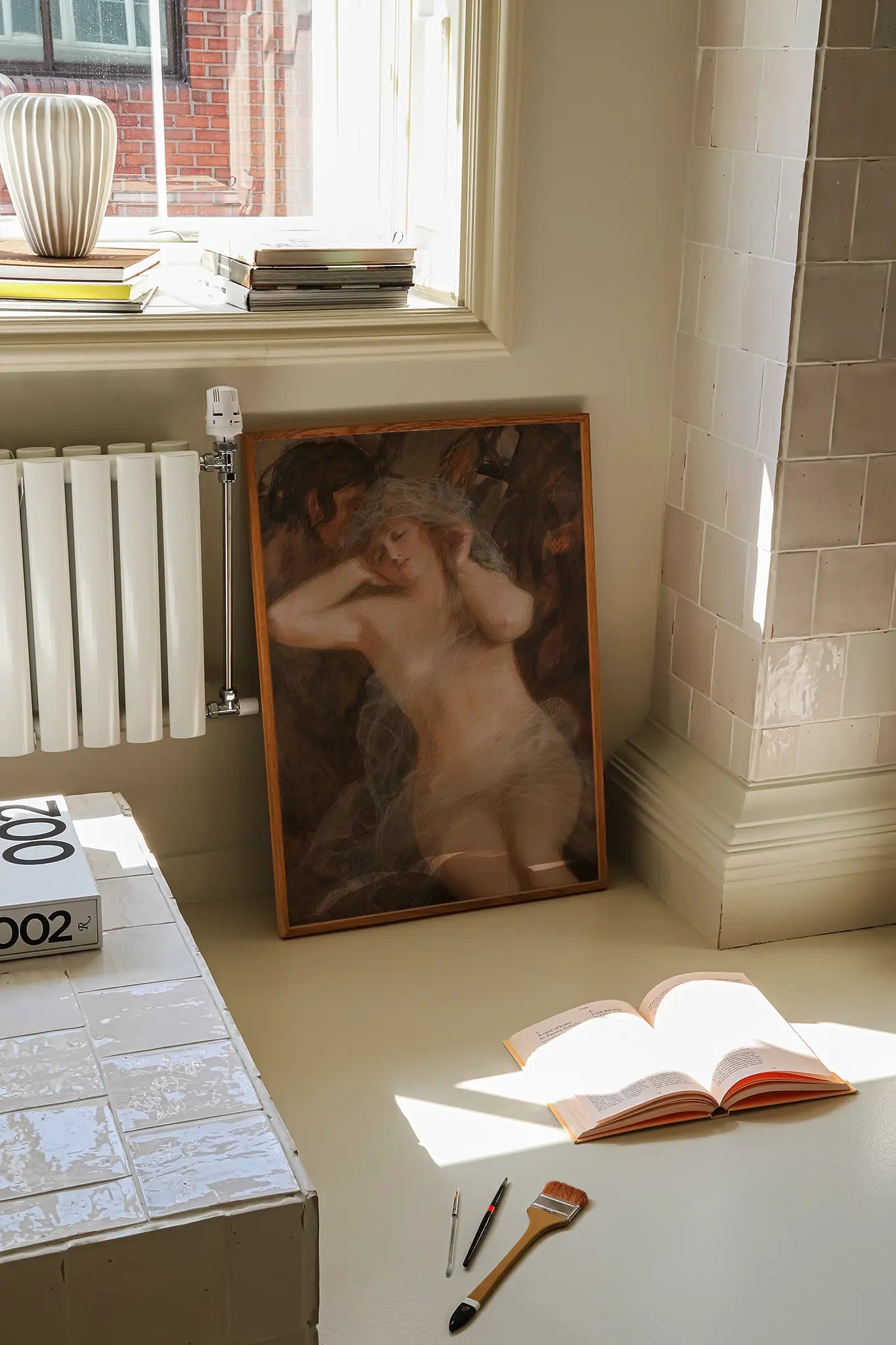 Teodor Axentowicz - Nymph and Satyr #25 beautiful landscape painting reproduction, printed by GalleryInk.Art, a store specializing in mythology wall art prints.