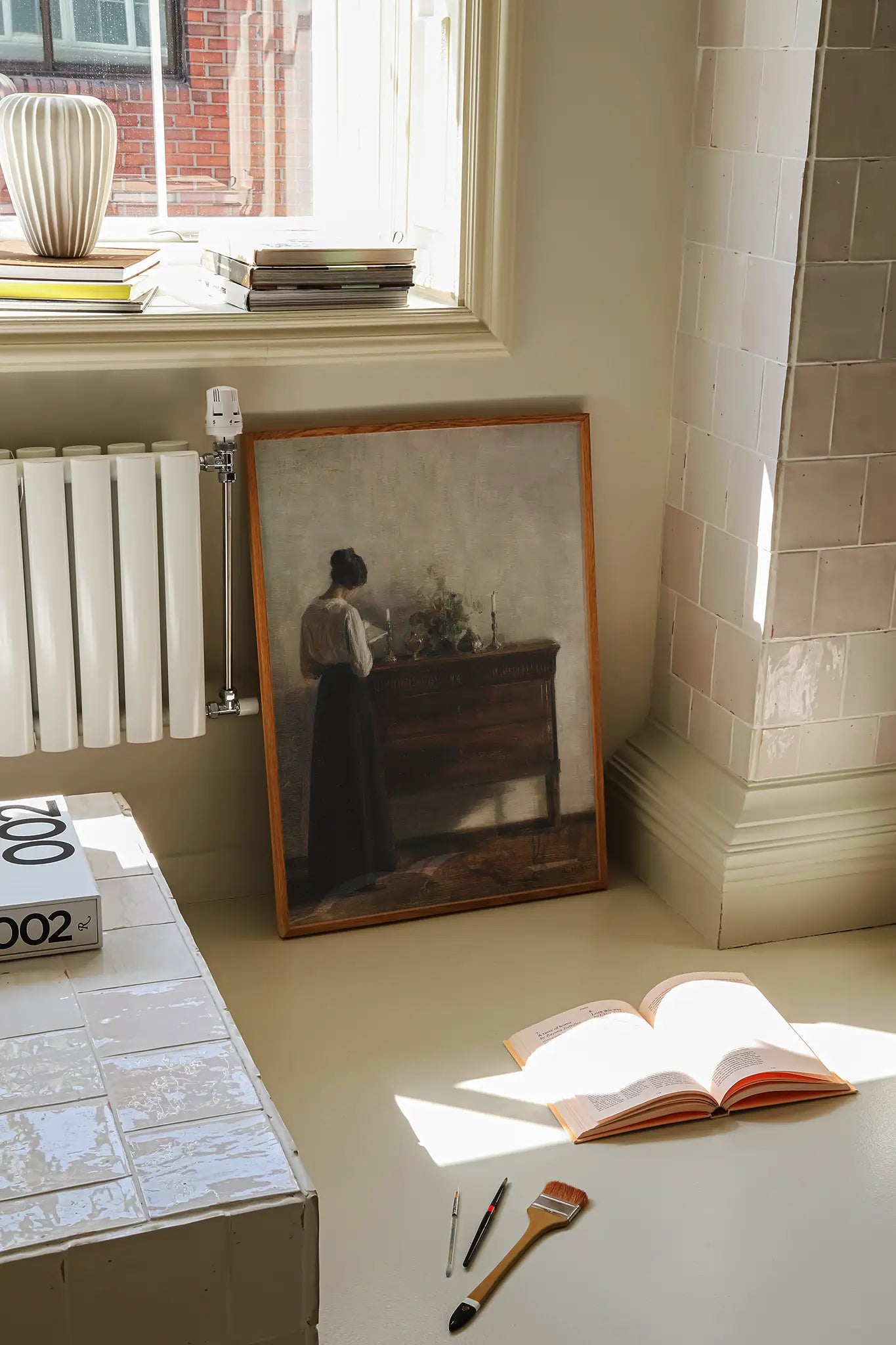 Carl Holsoe - Interior With the Artist's Wife #5 poster print