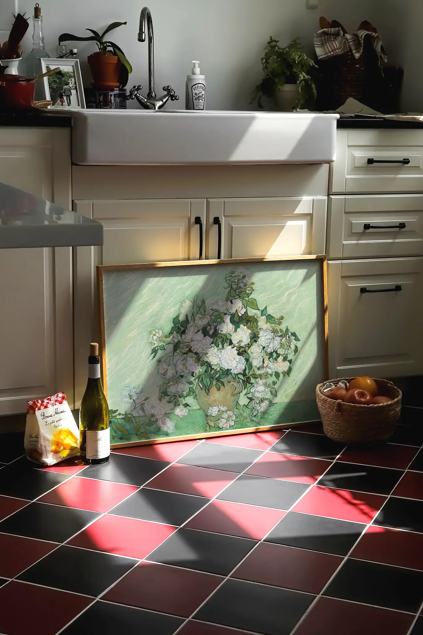 Vincent van Gogh - Roses #25 a beautiful painting reproduction printed by GalleryInk.Art