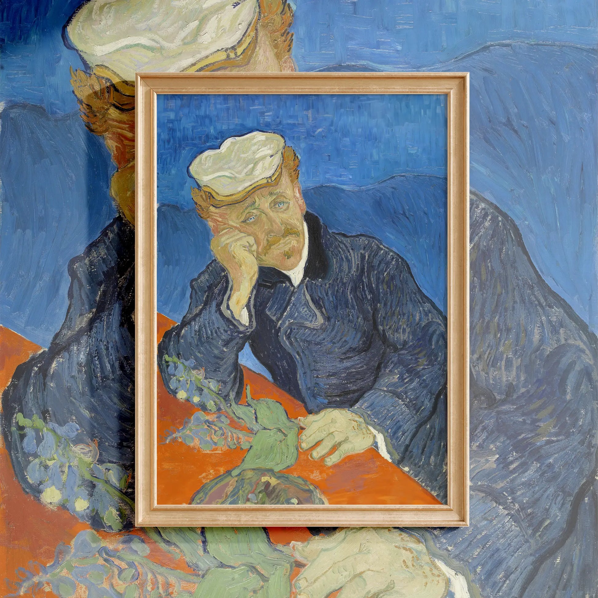 Vincent Van Gogh - Dr Paul Gachet #36 a beautiful painting reproduction by GalleryInk.Art