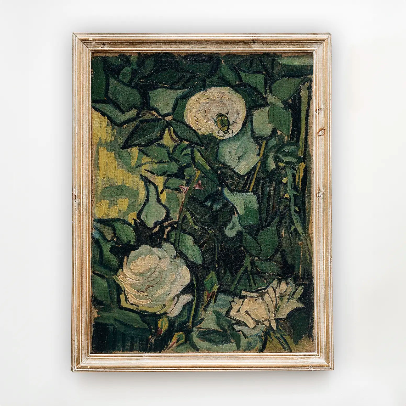 Vincent Van Gogh - Roses #205 a beautiful painting reproduction by GalleryInk.Art
