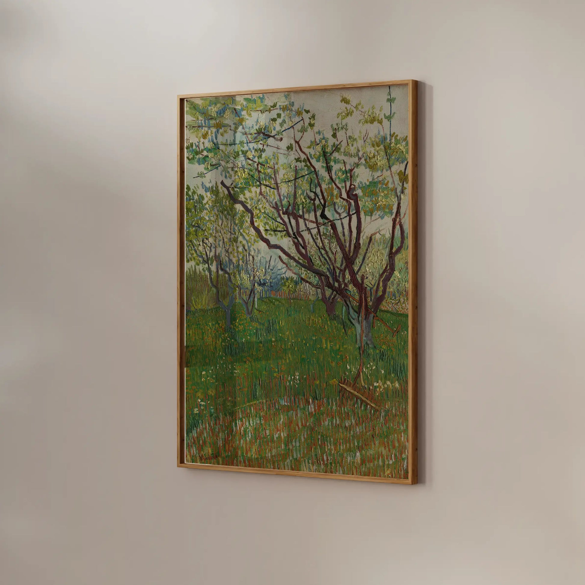 Vincent Van Gogh - The Flowering Orchard #96 a beautiful painting reproduction by GalleryInk.Art