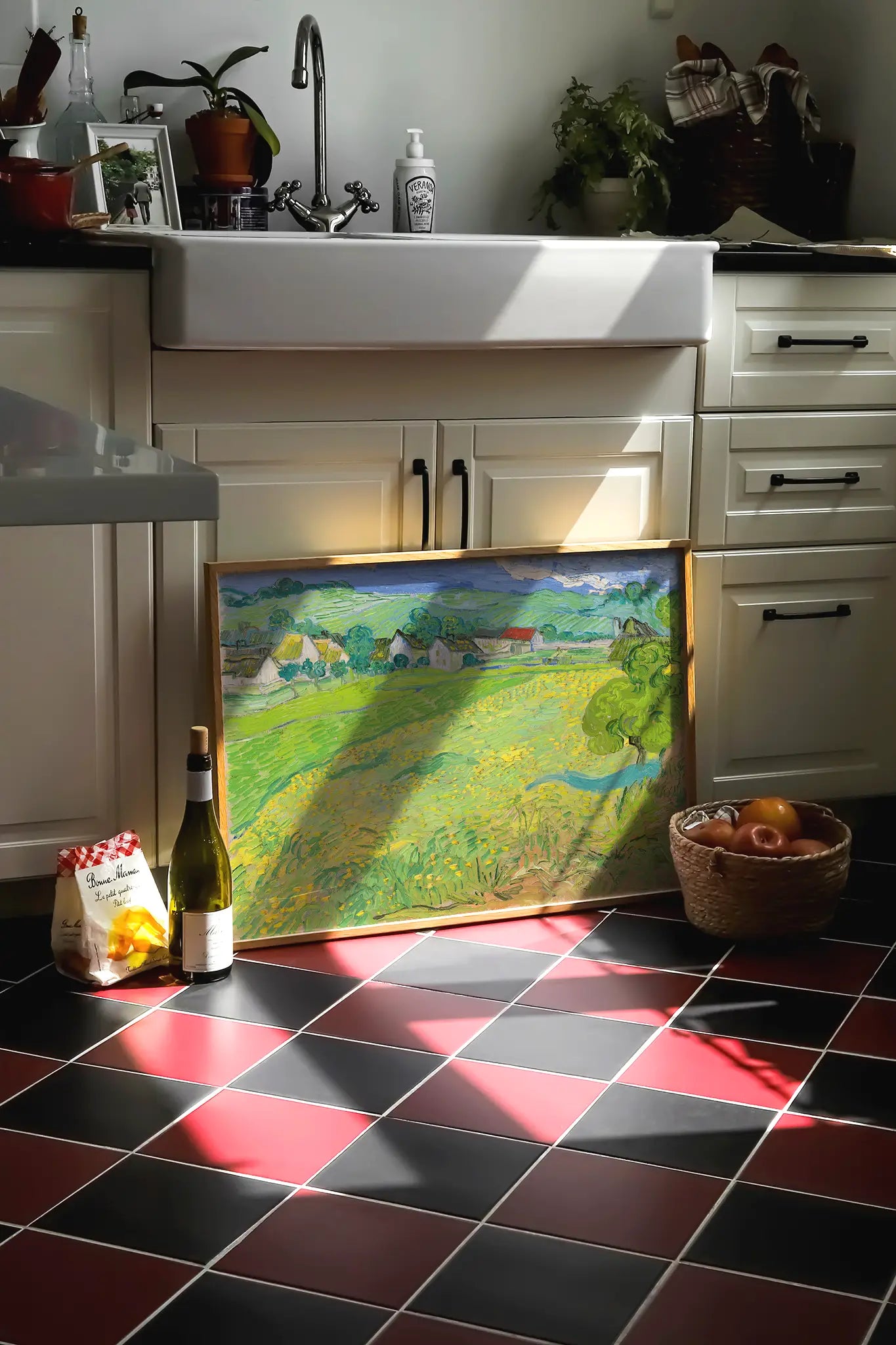 Vincent van Gogh - View of Vessenots Near Auvers #134 vintage print by GalleryInk.Art