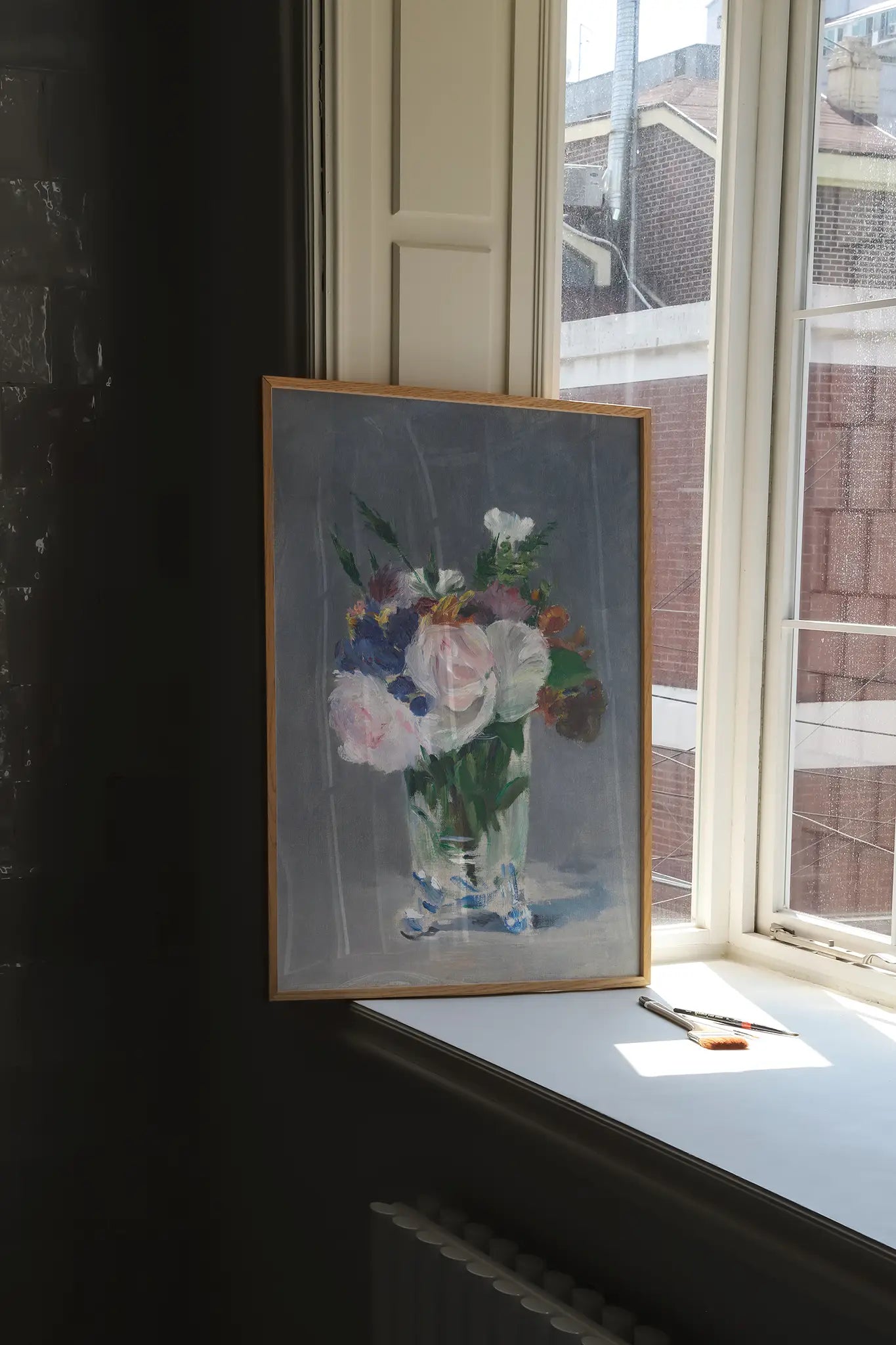 Edouard Manet - Flowers in a Crystal Vase #39 a beautiful painting reproduction printed by GalleryInk.Art, a store providing still life wall art prints