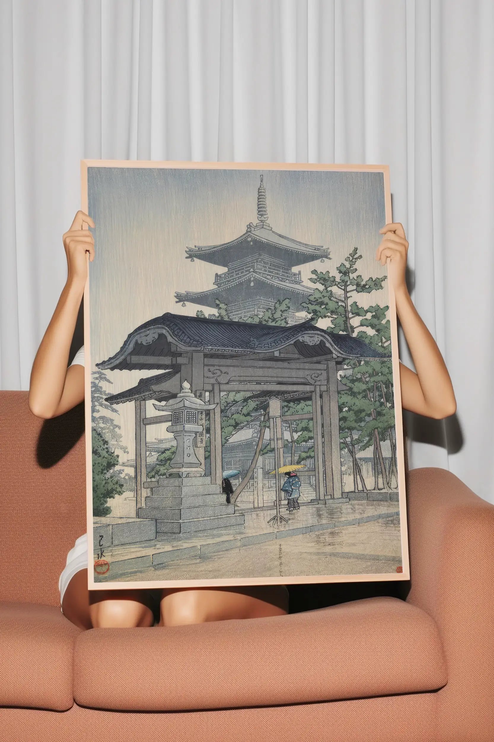 Hasui Kawase - Zentsuji Temple in Sanuki #253 a beautiful painting reproduction by GalleryInk.Art