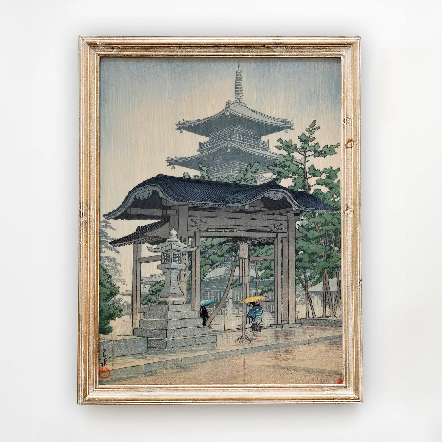 Hasui Kawase - Zentsuji Temple in Sanuki #253 a beautiful painting reproduction by GalleryInk.Art