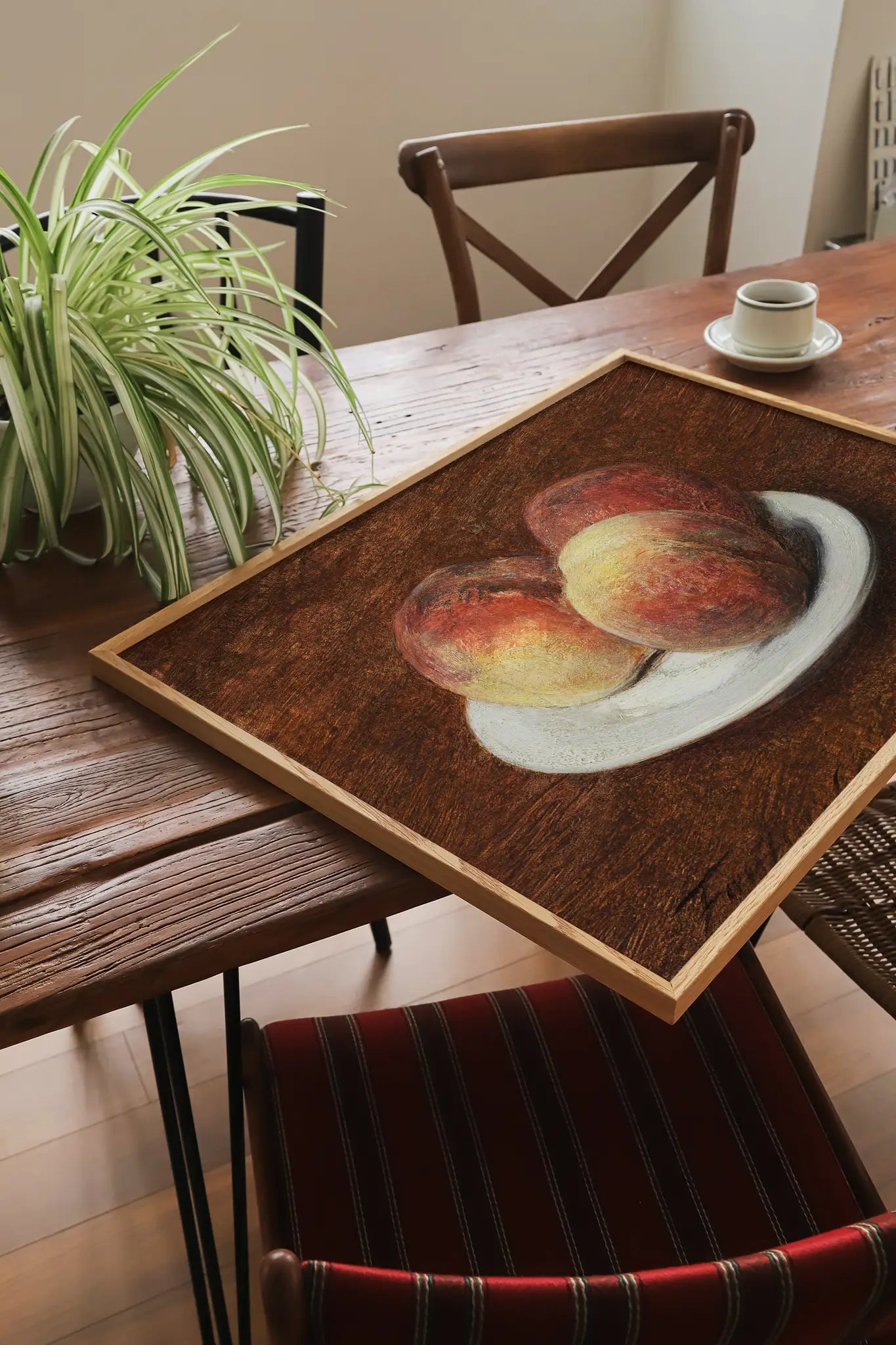 Henri Fantin-Latour - Three Peaches on a Plate #61 a beautiful winter painting reproduction printed by GalleryInk.Art