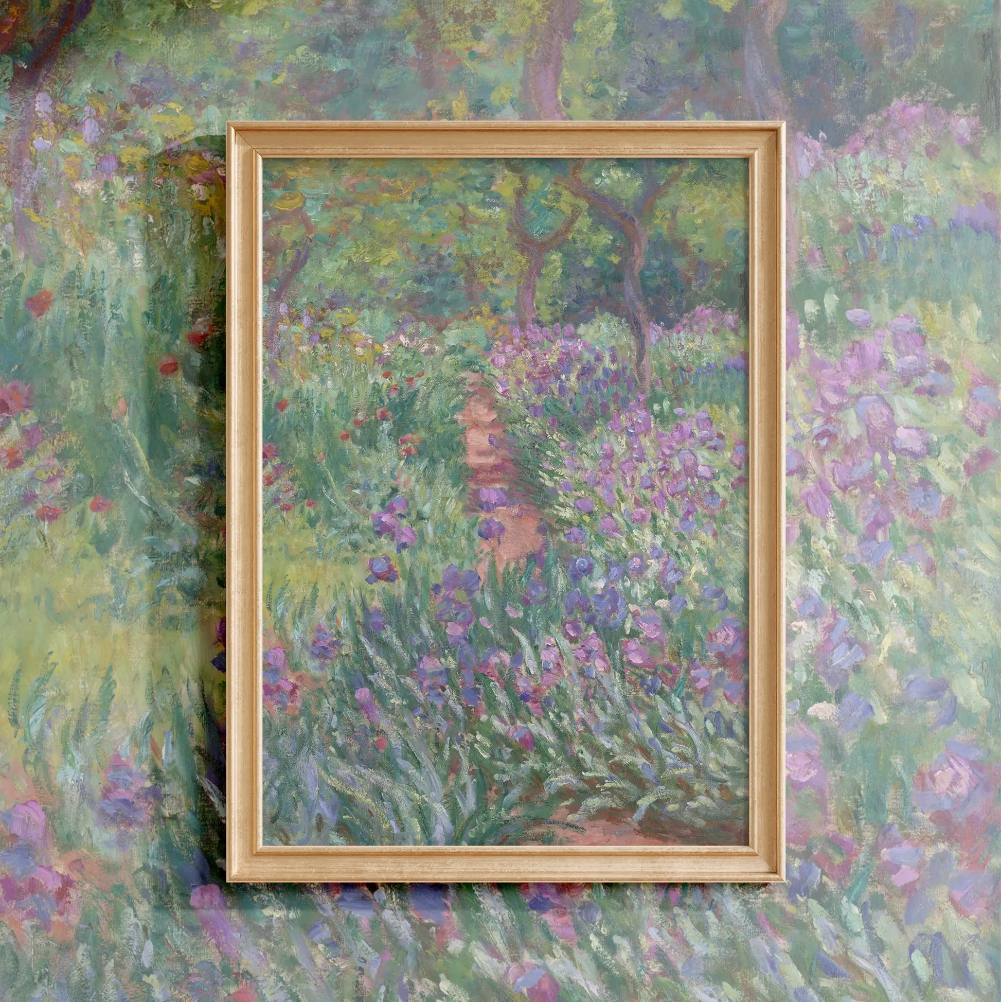 Claude Monet - The Artist’s Garden in Giverny #90 a beautiful painting reproduction by GalleryInk.Art