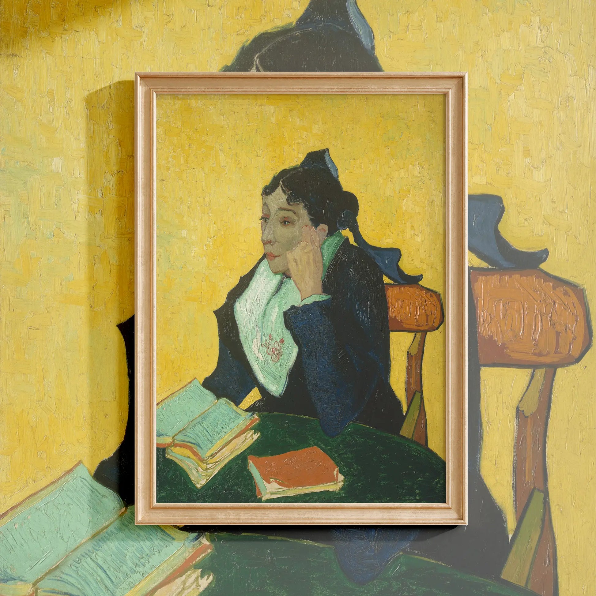 Vincent Van Gogh - L’Arlésienne; Madame Joseph-Michel Ginoux #103 a beautiful painting reproduction by GalleryInk.Art