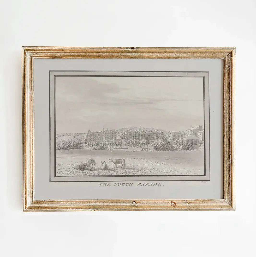 John Robert Cozens - The North Parade #13 a beautiful painting reproduction printed by GalleryInk.Art, a store providing vintage architecture prints