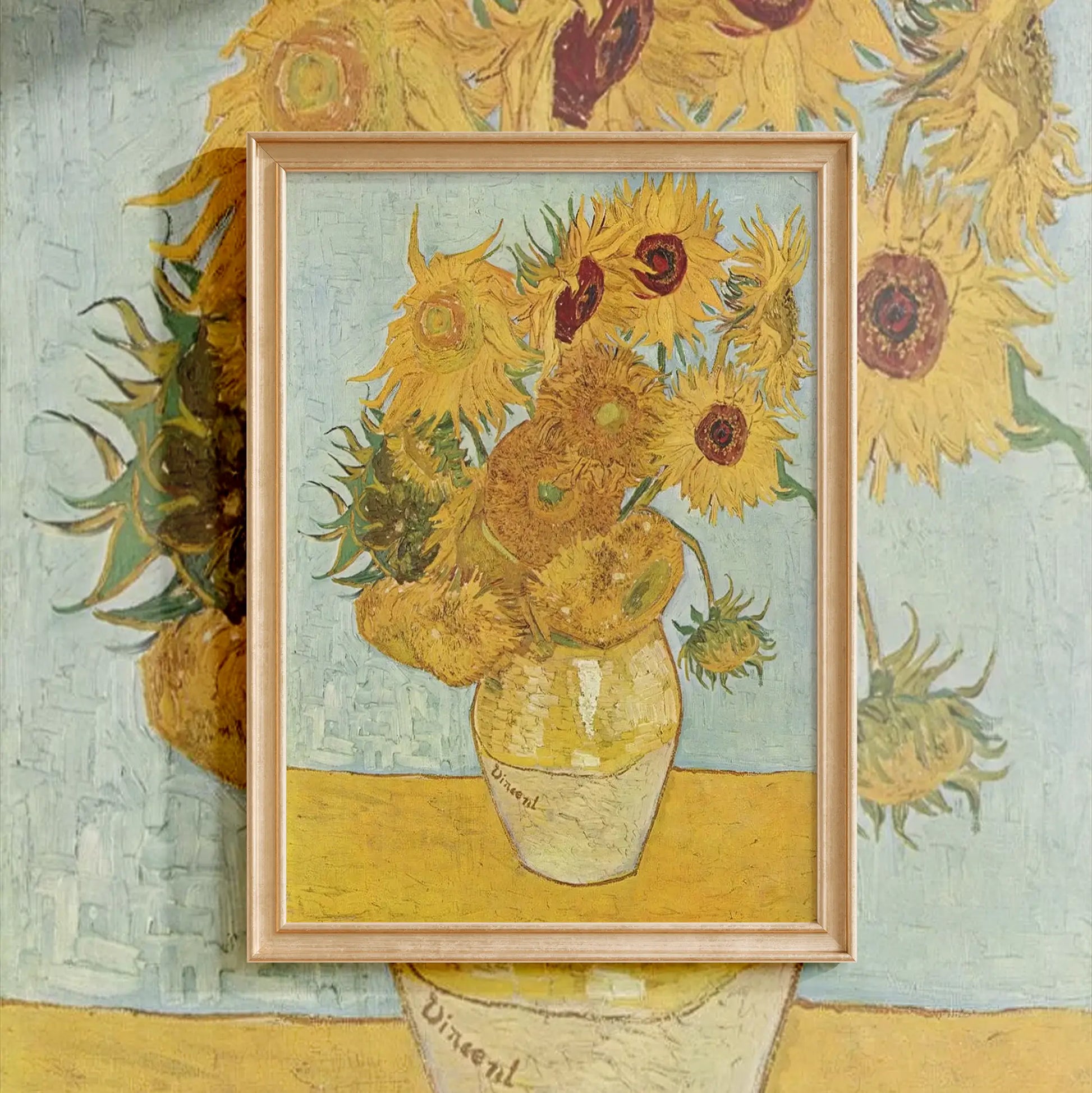 Vincent Van Gogh - Sunflowers (1887) #280 a beautiful painting reproduction by GalleryInk.Art