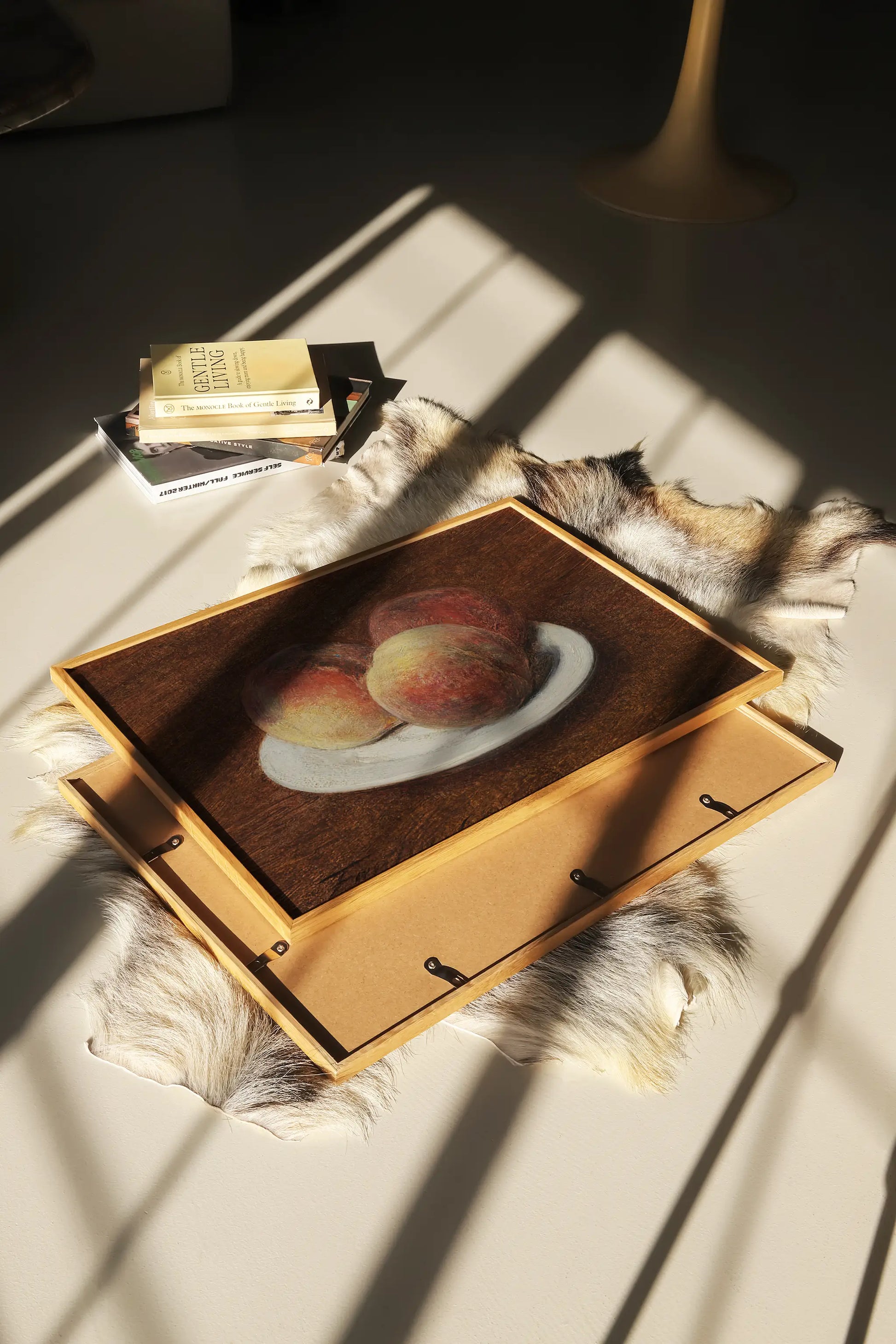 Henri Fantin-Latour - Three Peaches on a Plate #61 a beautiful winter painting reproduction printed by GalleryInk.Art