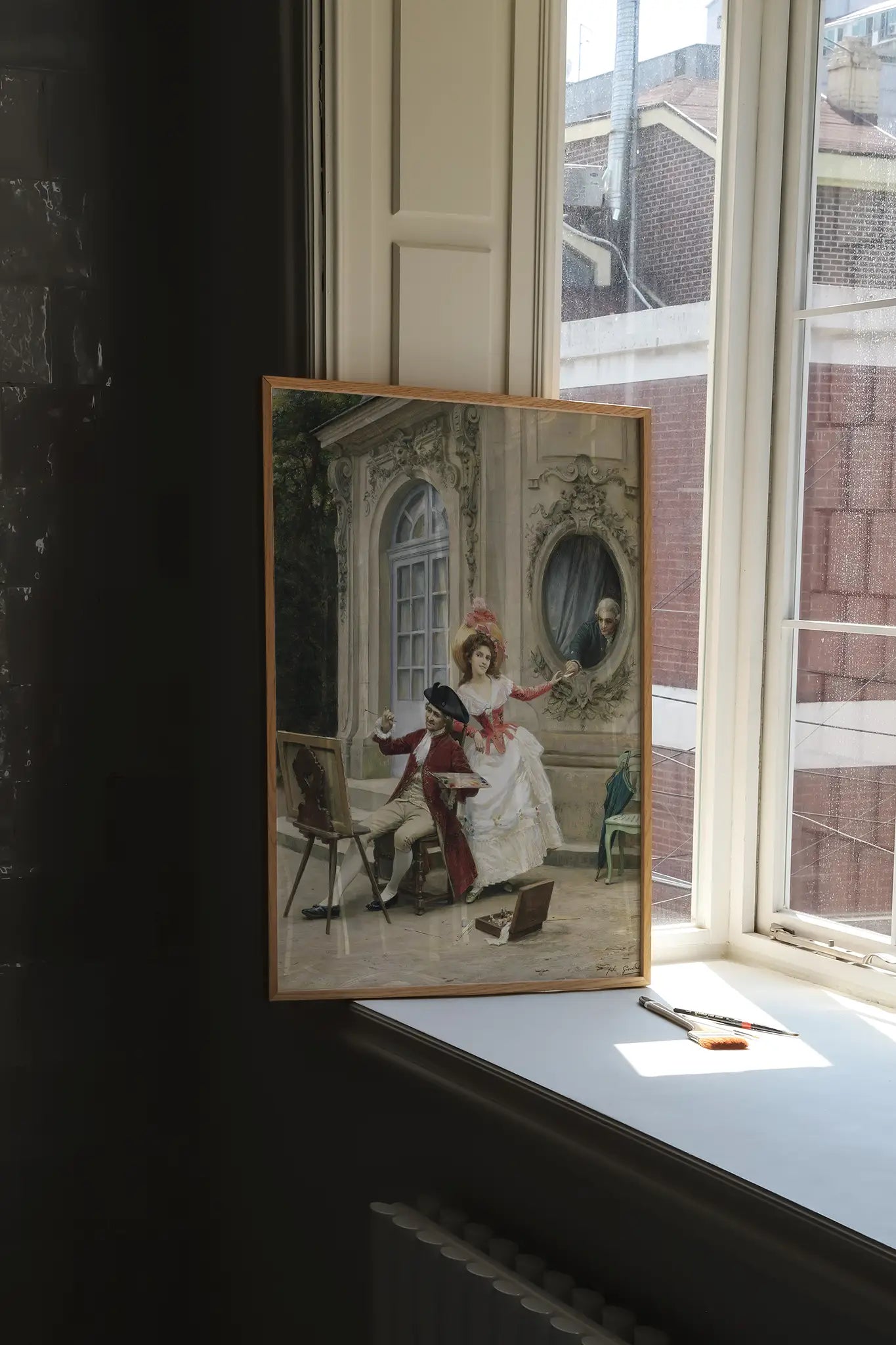 Jules Girardet - The Love Letter #11 painting reproduction printed by GalleryInk.Art, a store providing vintage and romantic wall art prints