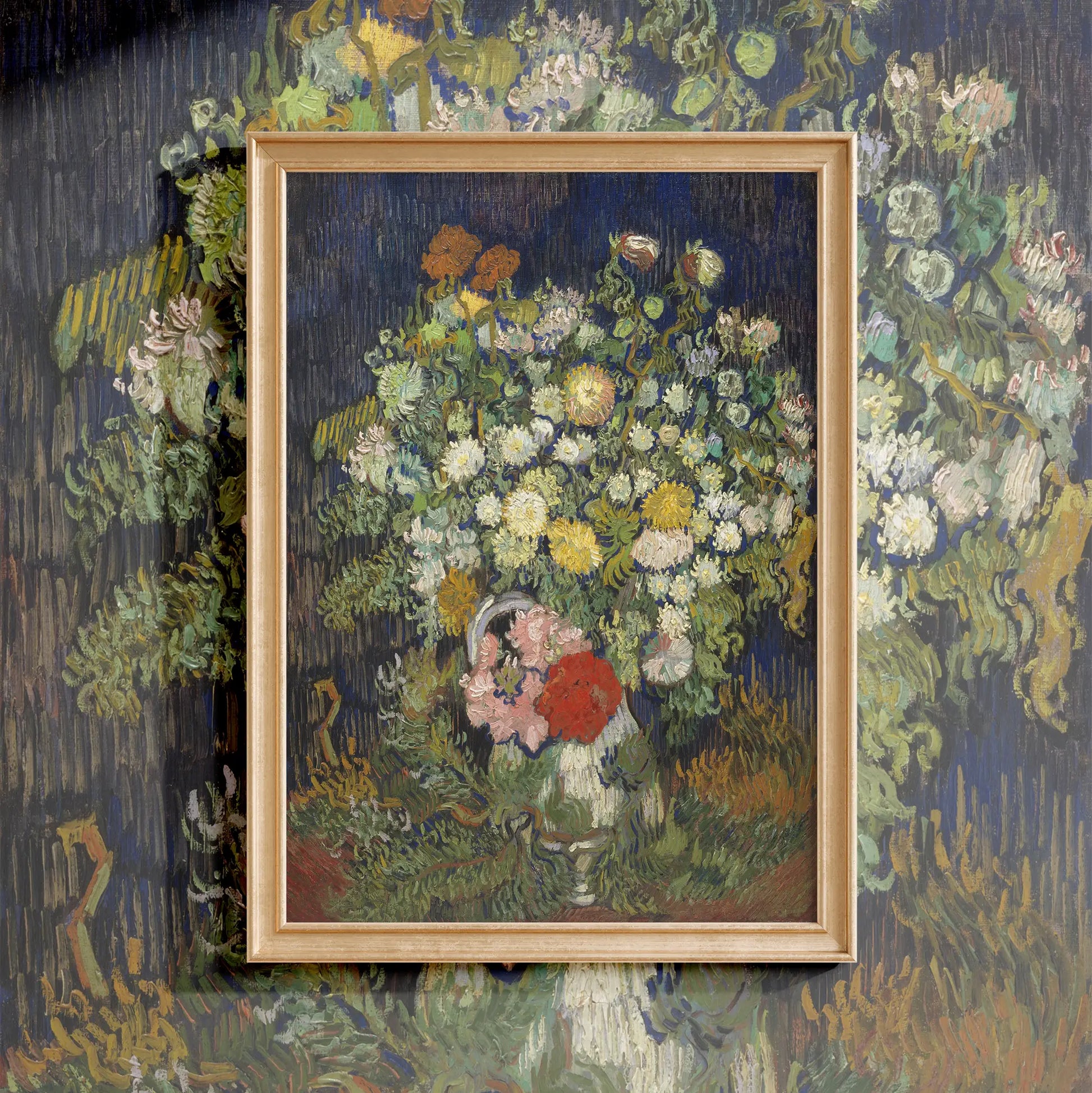 Vincent Van Gogh - Bouquet of Flowers in a Vase #99 a beautiful painting reproduction by GalleryInk.Art