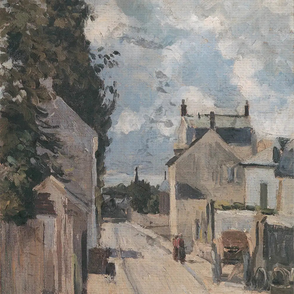 Rue de L'Hermitage Pontoise by Camille Pissarro - Final Mockup Example