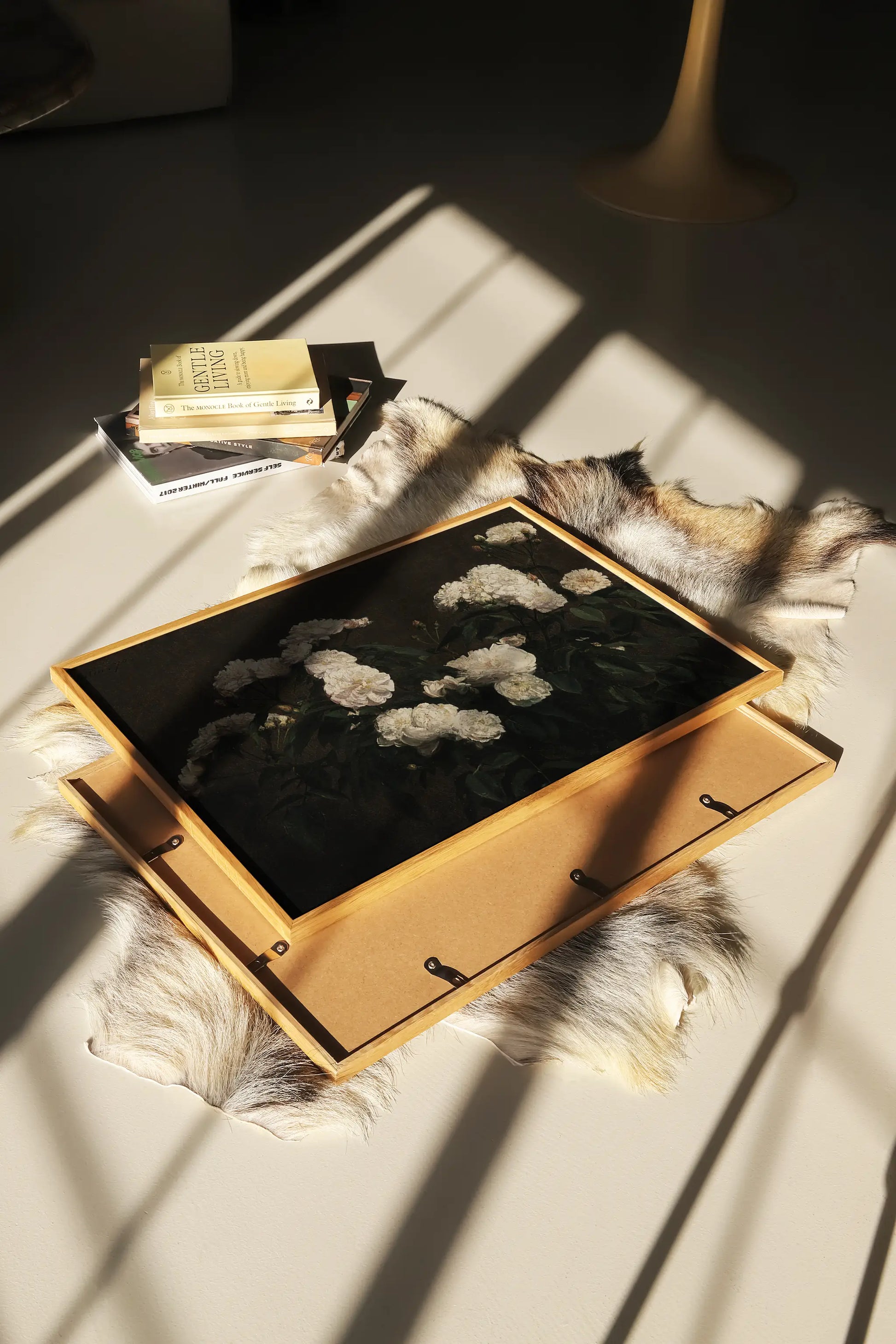 Henri Latour - Still Life of White Roses #15 a beautiful winter painting reproduction printed by GalleryInk.Art