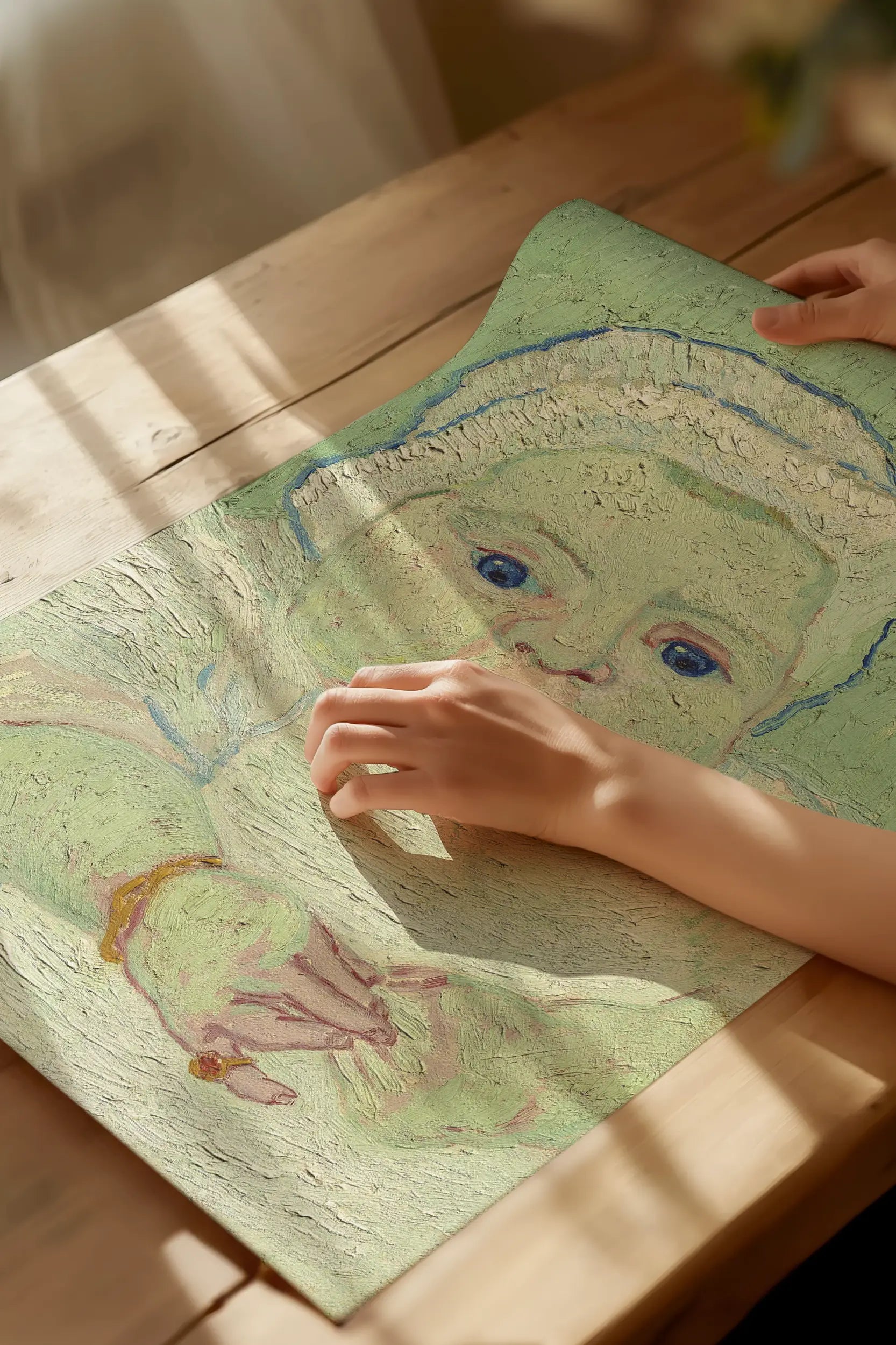 Vincent Van Gogh - Roulin’s Baby #6 a beautiful painting reproduction by GalleryInk.Art