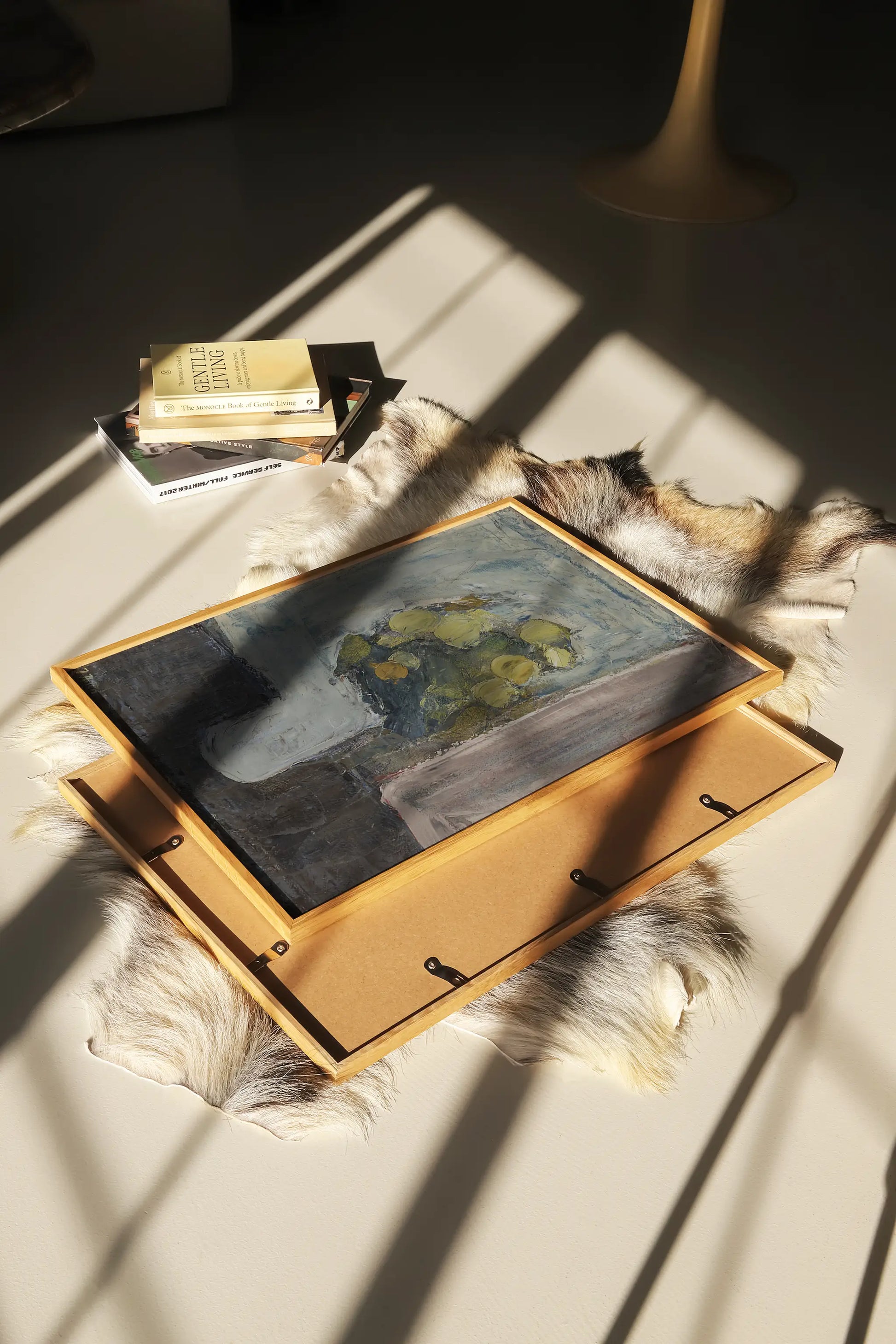 Immanuel Ibsen - Opstilling med gule blomster #6 a beautiful painting reproduction printed by GalleryInk.Art, a store providing still life wall art prints