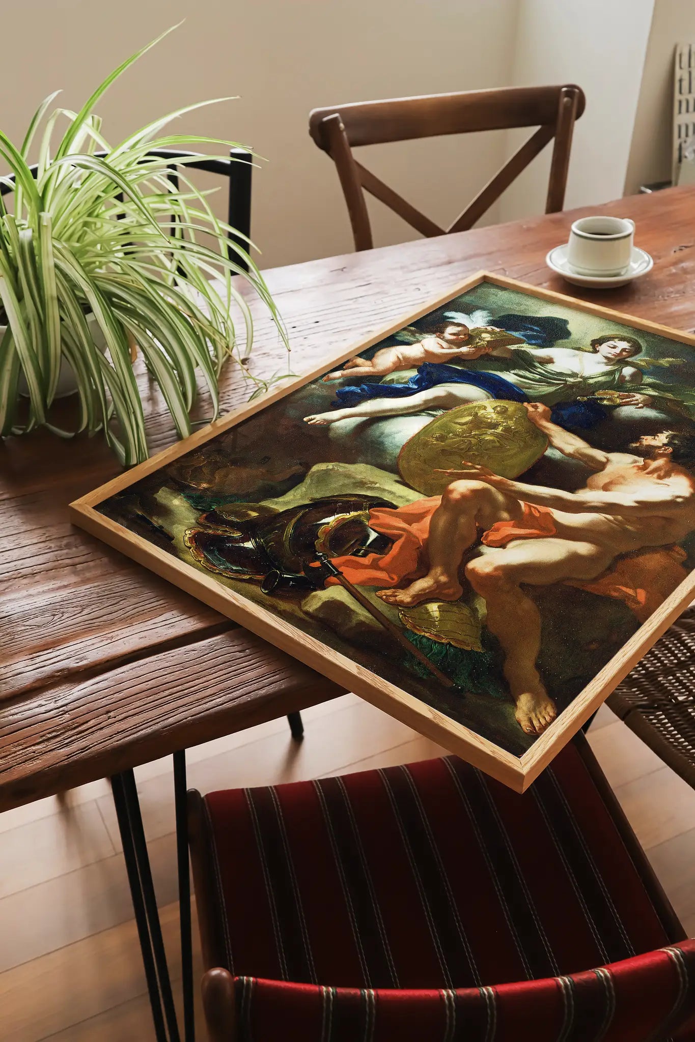 Francesco Solimena - Venus At The Forge of Vulcan #10 beautiful landscape painting reproduction, printed by GalleryInk.Art, a store specializing in mythology wall art prints.