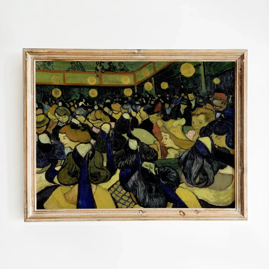 Vincent van Gogh - The Dance Hall In Arles #50 vintage print by GalleryInk.Art