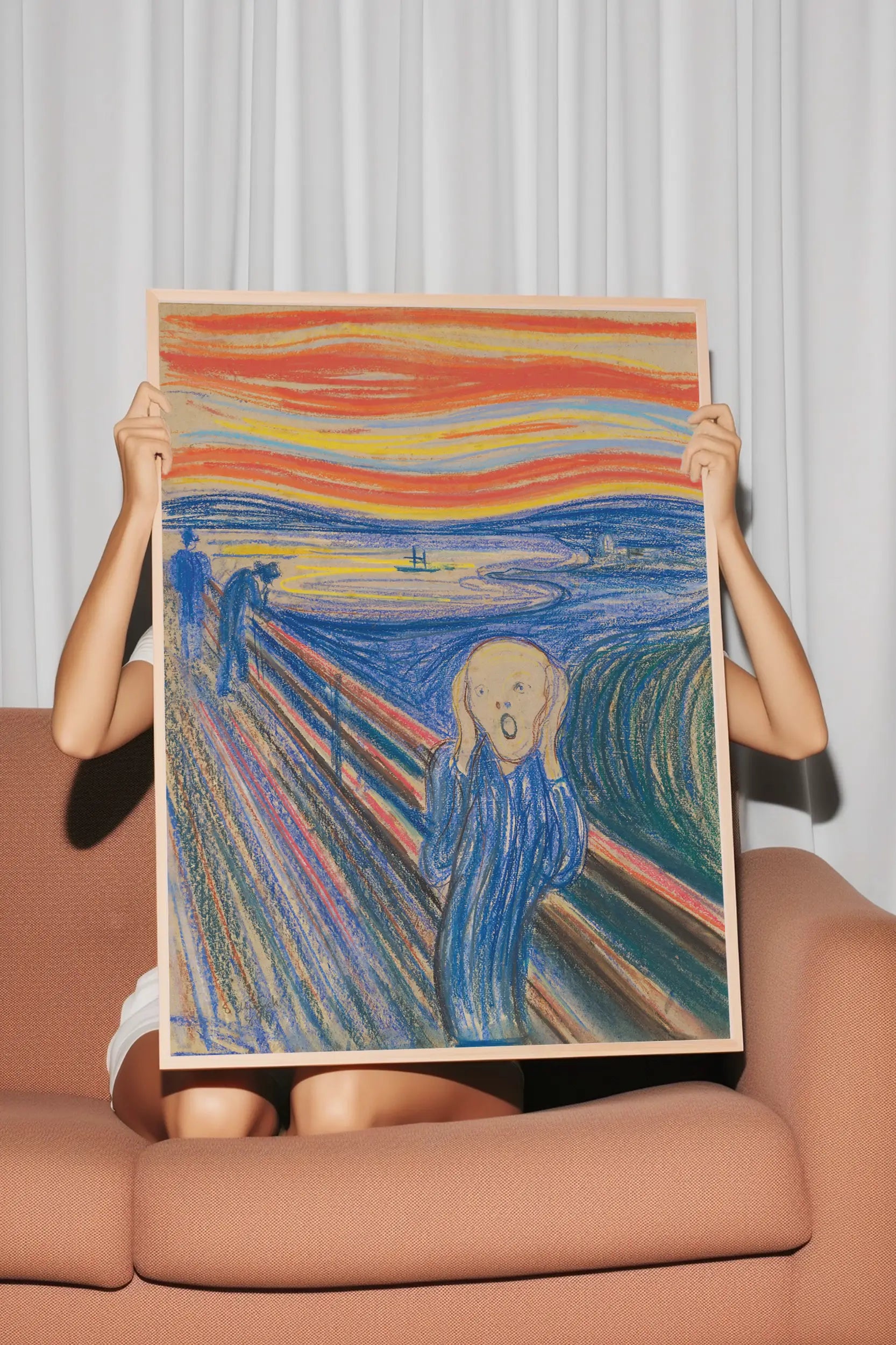 Edvard Munch - The Scream #81 a beautiful painting reproduction by GalleryInk.Art