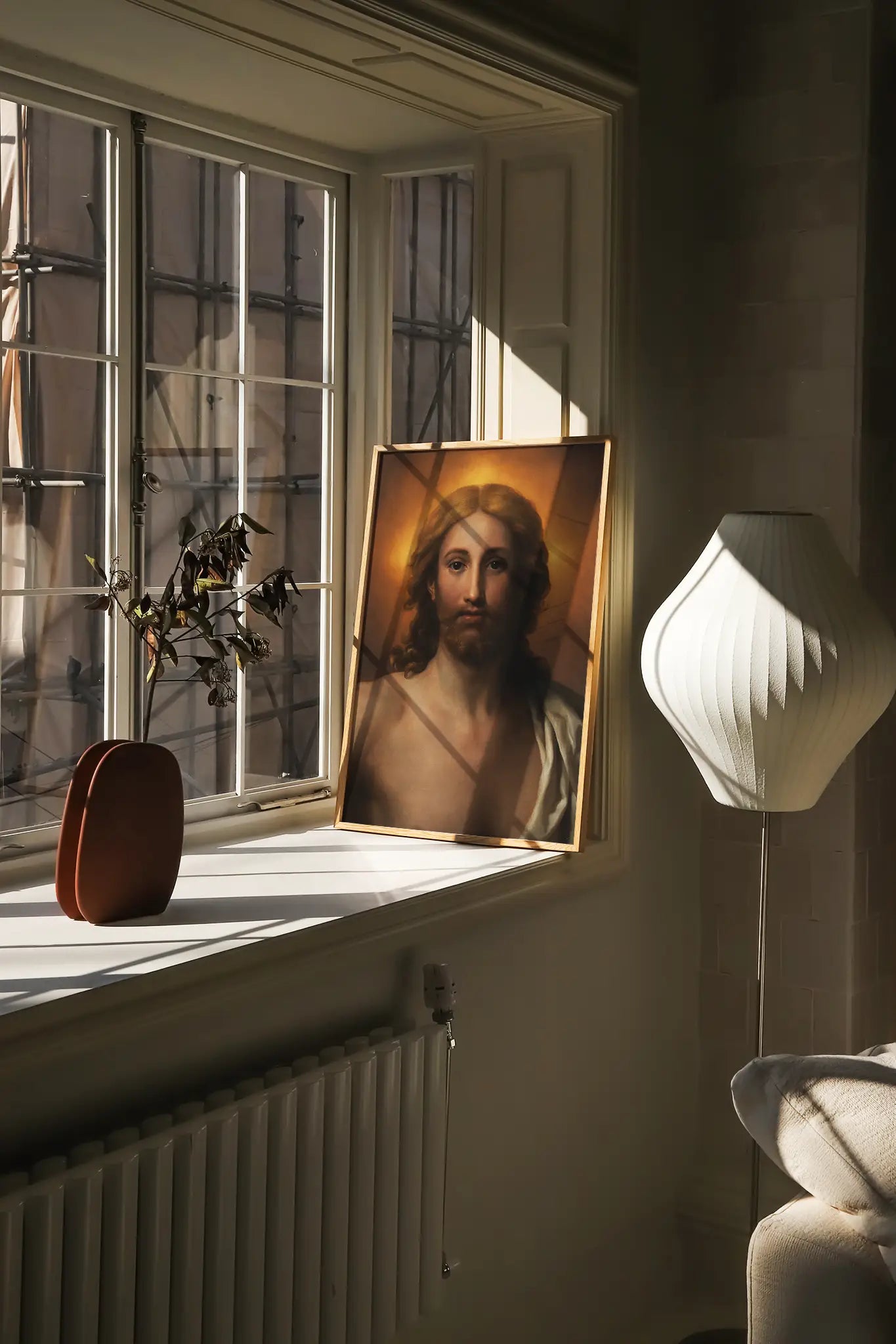 Anton Raphael Mengs - Salvator Mundi #11 a beautiful painting reproduction printed by GalleryInk.Art, a store providing religious wall art prints
