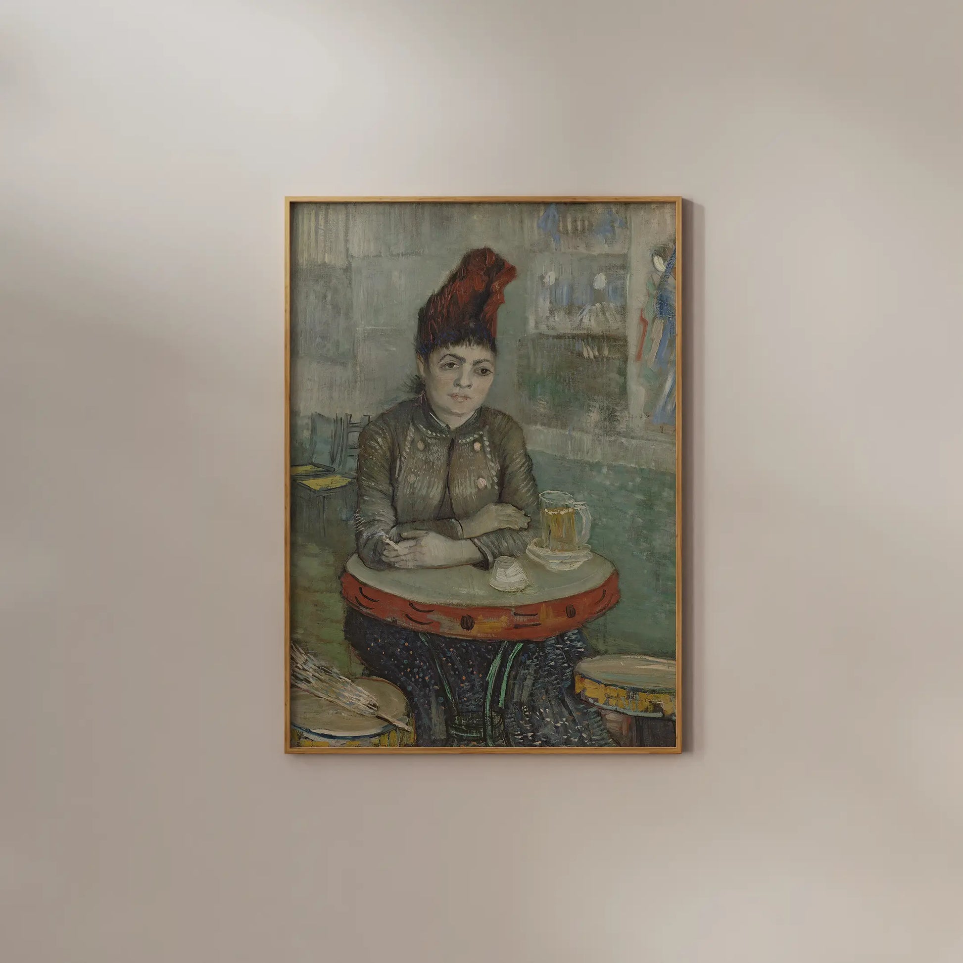 Vincent Van Gogh - In the café Agostina Segatori in Le tambourin #181 a beautiful painting reproduction by GalleryInk.Art