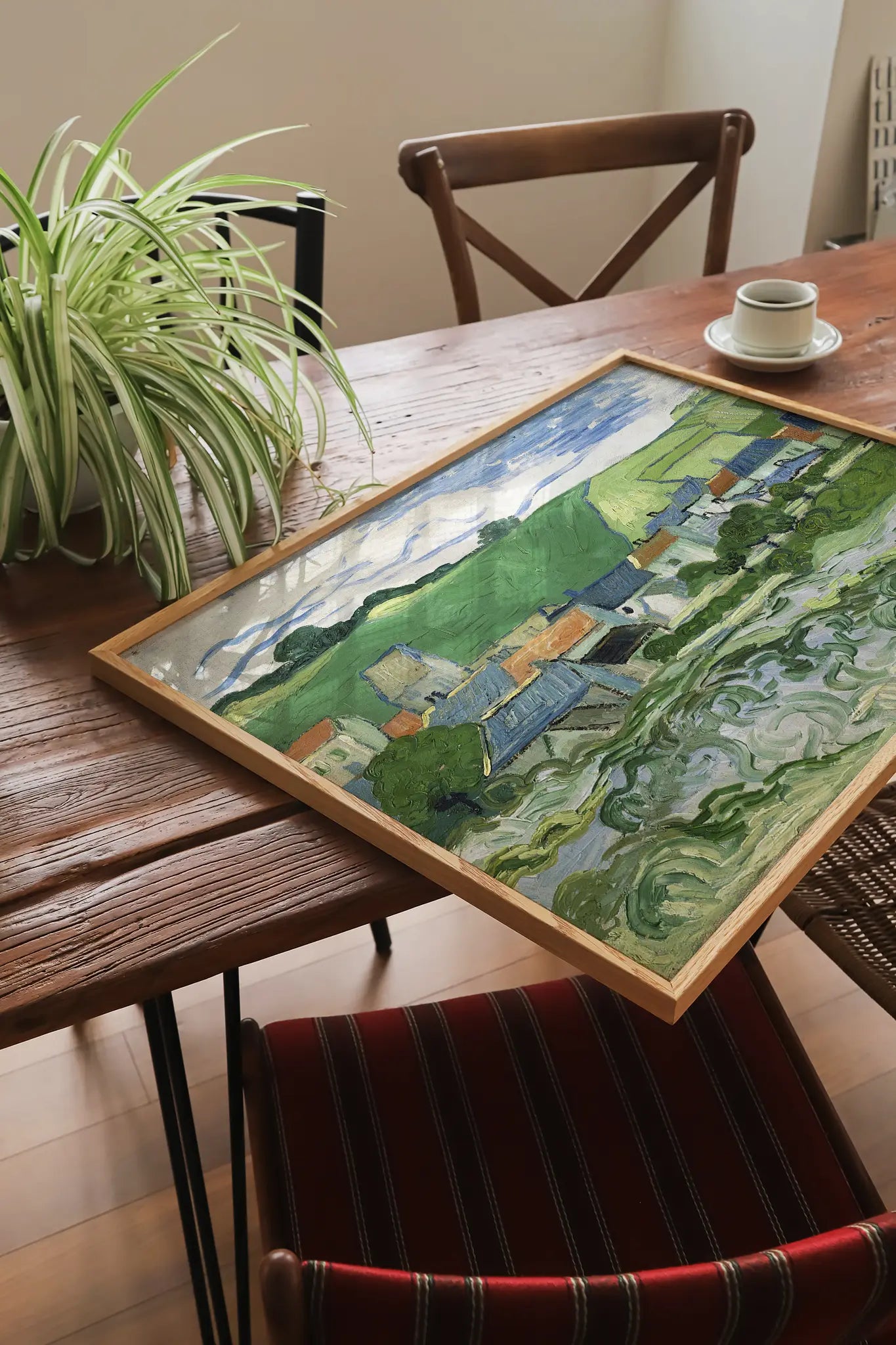 Vincent van Gogh - View of Auvers #176 vintage print by GalleryInk.Art