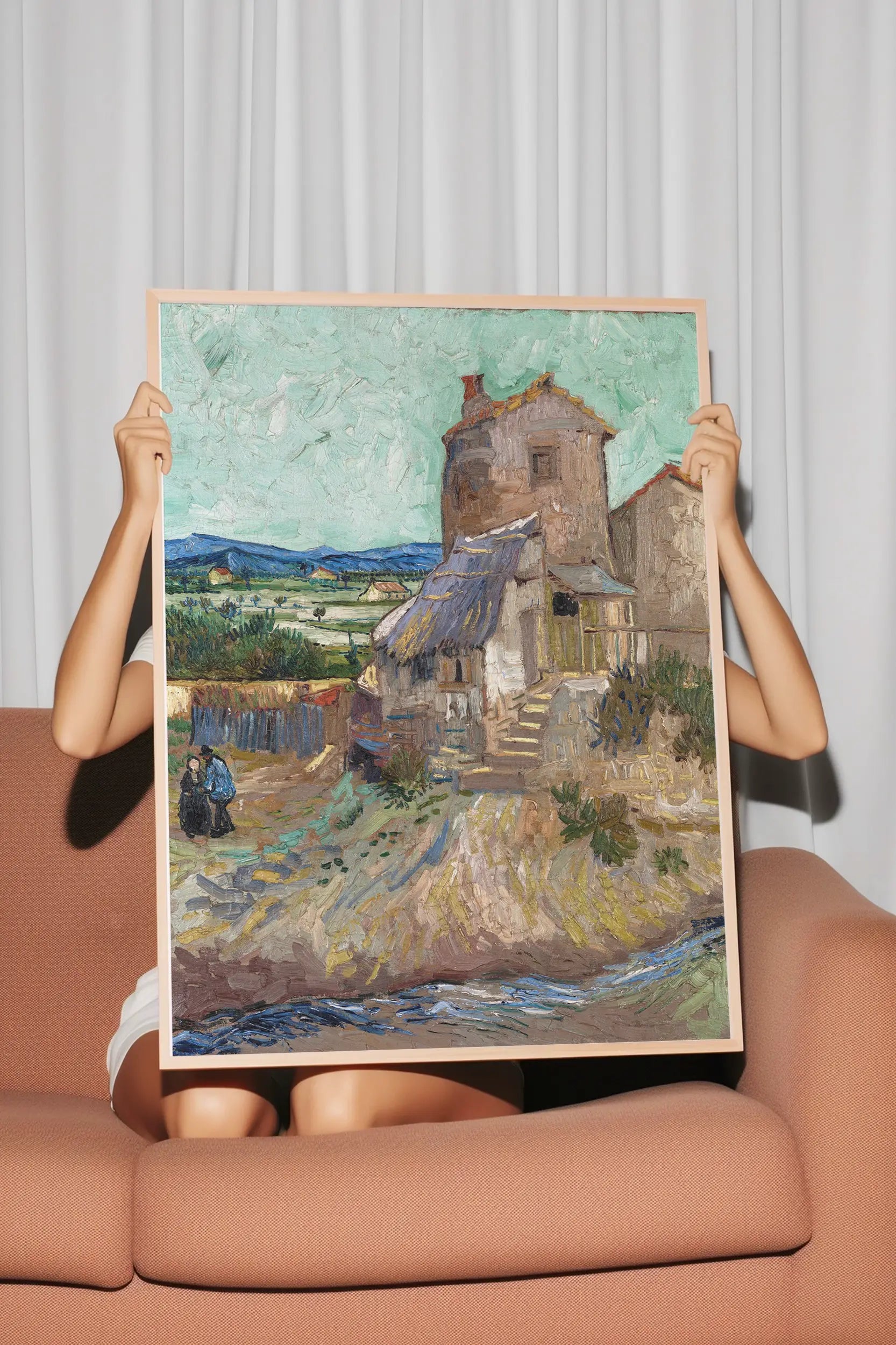 Vincent Van Gogh - La Maison de la Crau #124 a beautiful painting reproduction by GalleryInk.Art