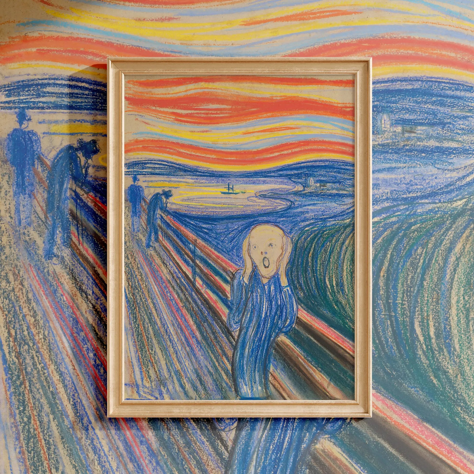 Edvard Munch - The Scream #81 a beautiful painting reproduction by GalleryInk.Art