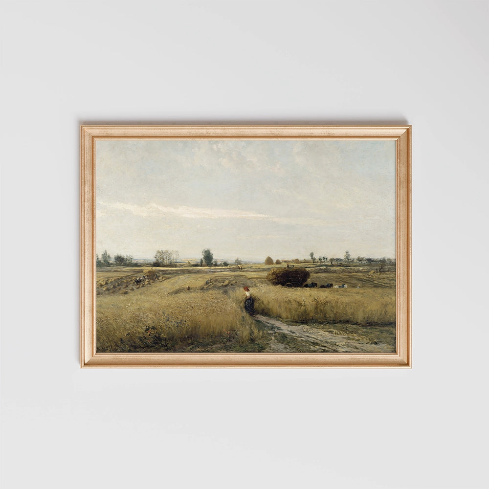 Francois Daubigny - Harvest by Charles - Fine Art Print