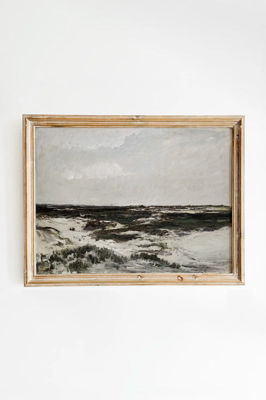Charles-Francois Daubigny - The Dunes at Camiers #55 a beautiful seascape painting reproduction printed by GalleryInk.Art