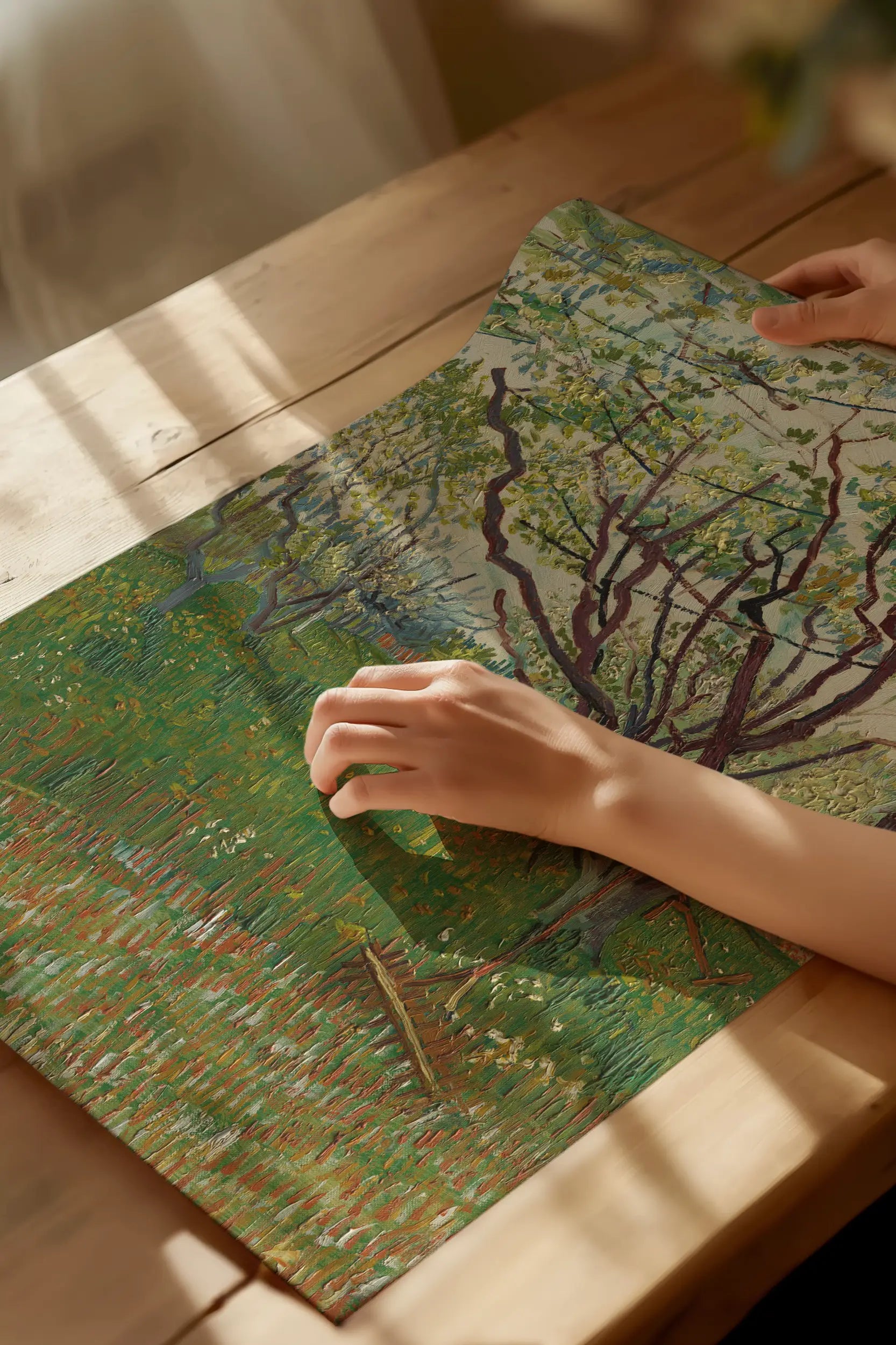 Vincent Van Gogh - The Flowering Orchard #96 a beautiful painting reproduction by GalleryInk.Art