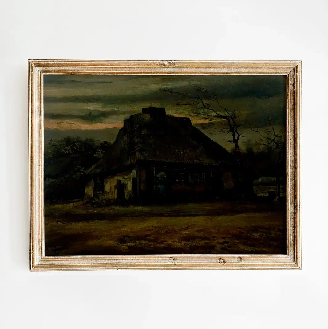 Vincent van Gogh - The cottage #164 vintage print by GalleryInk.Art