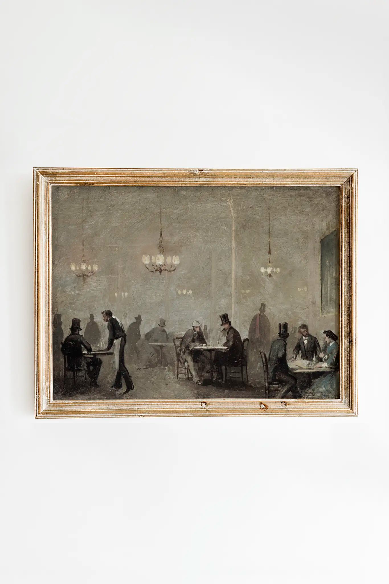 Ricardo Balaca - The Cafe #22 a beautiful painting reproduction printed by GalleryInk.Art, a store providing vintage portraits prints