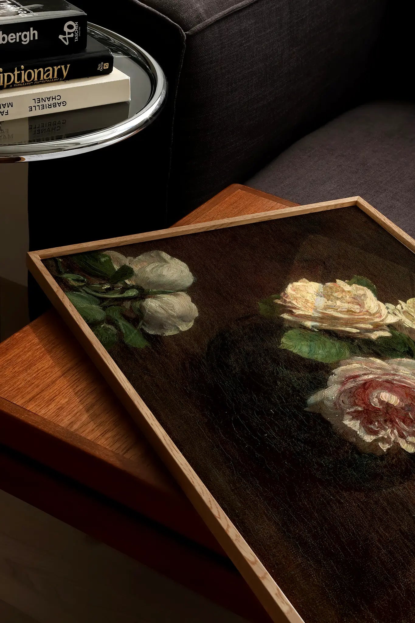 Henri Fantin-Latour - Roses in a Bowl #81 a beautiful winter painting reproduction printed by GalleryInk.Art