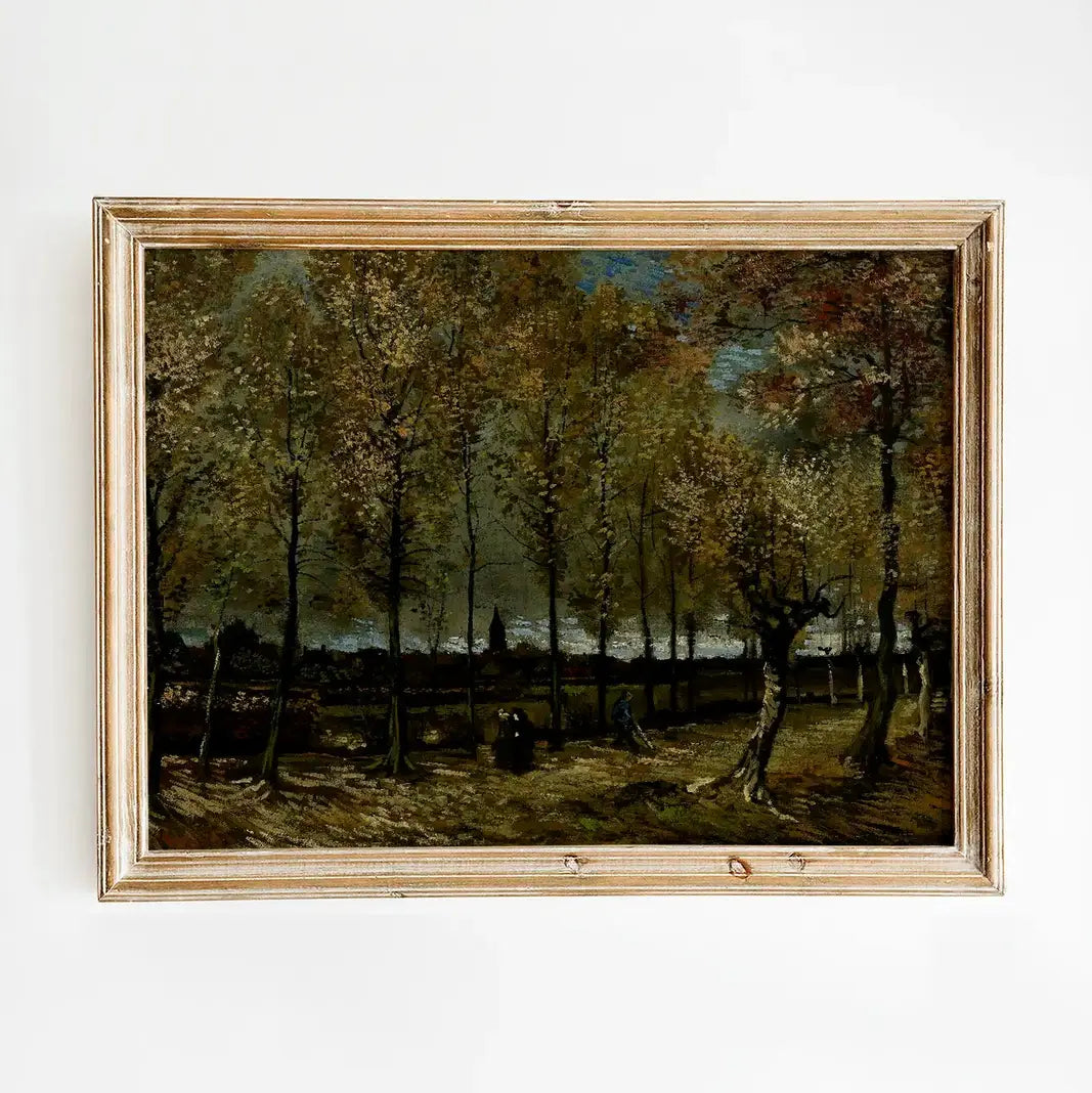 Vincent van Gogh - Poplars near Nuenen #62 a beautiful painting reproduction printed by GalleryInk.Art