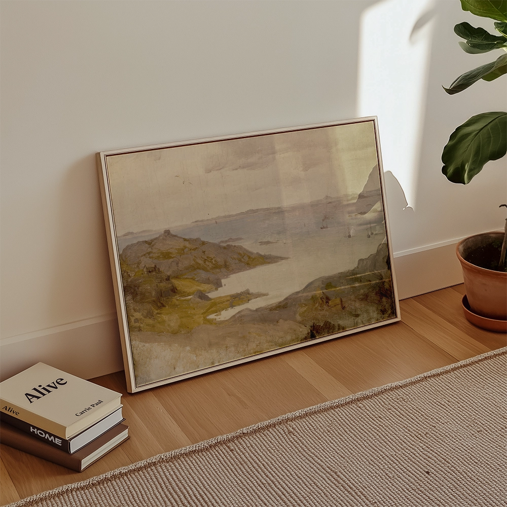 Oil Sketch of the Swedish Coastline - Art Print 3