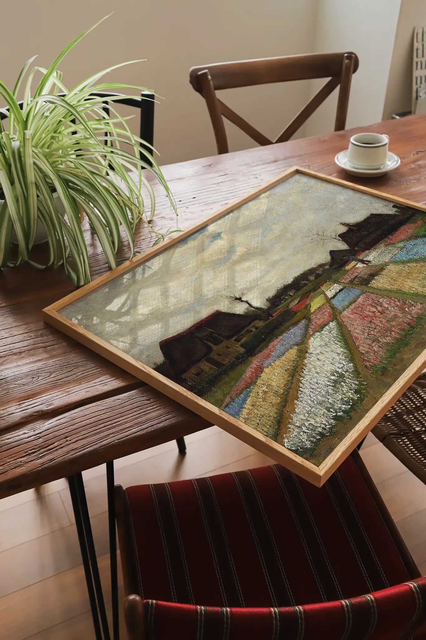 Vincent van Gogh - Flower Beds in Holland #17 vintage print by GalleryInk.Art