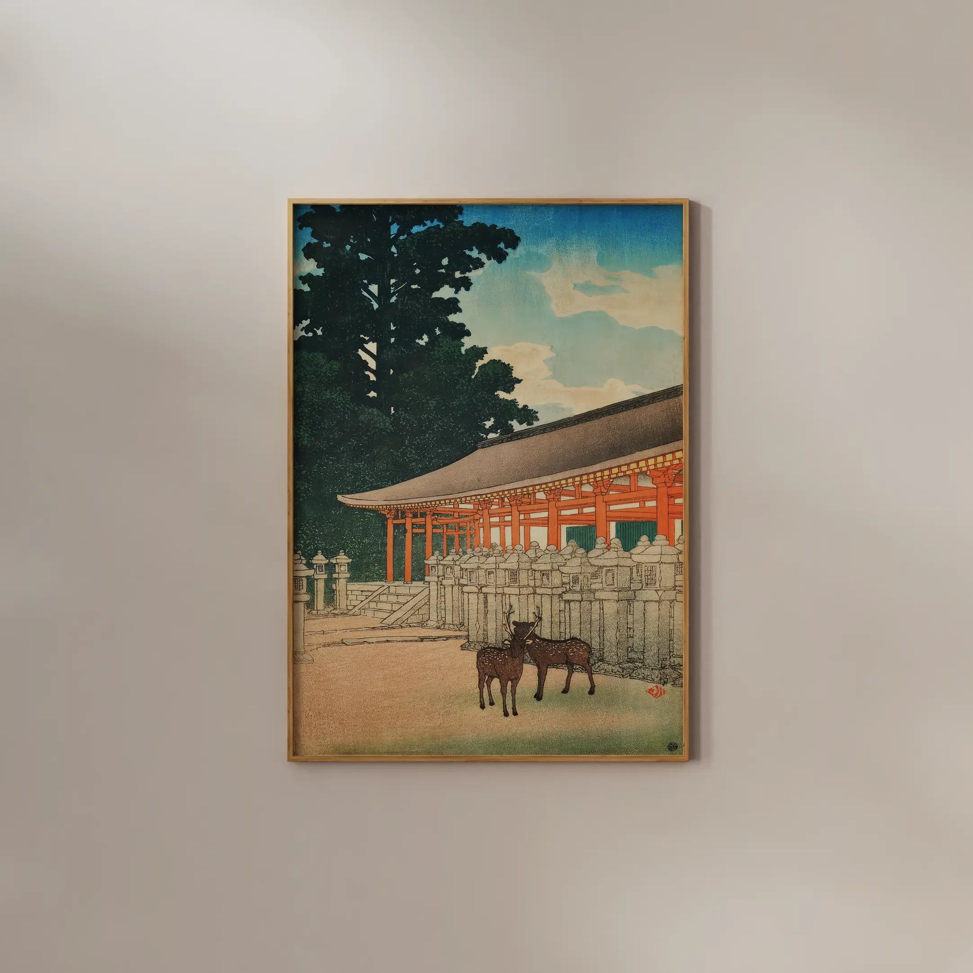 Hasui Kawase - The Kasuga Shrine in Nara #218 a beautiful painting reproduction by GalleryInk.Art