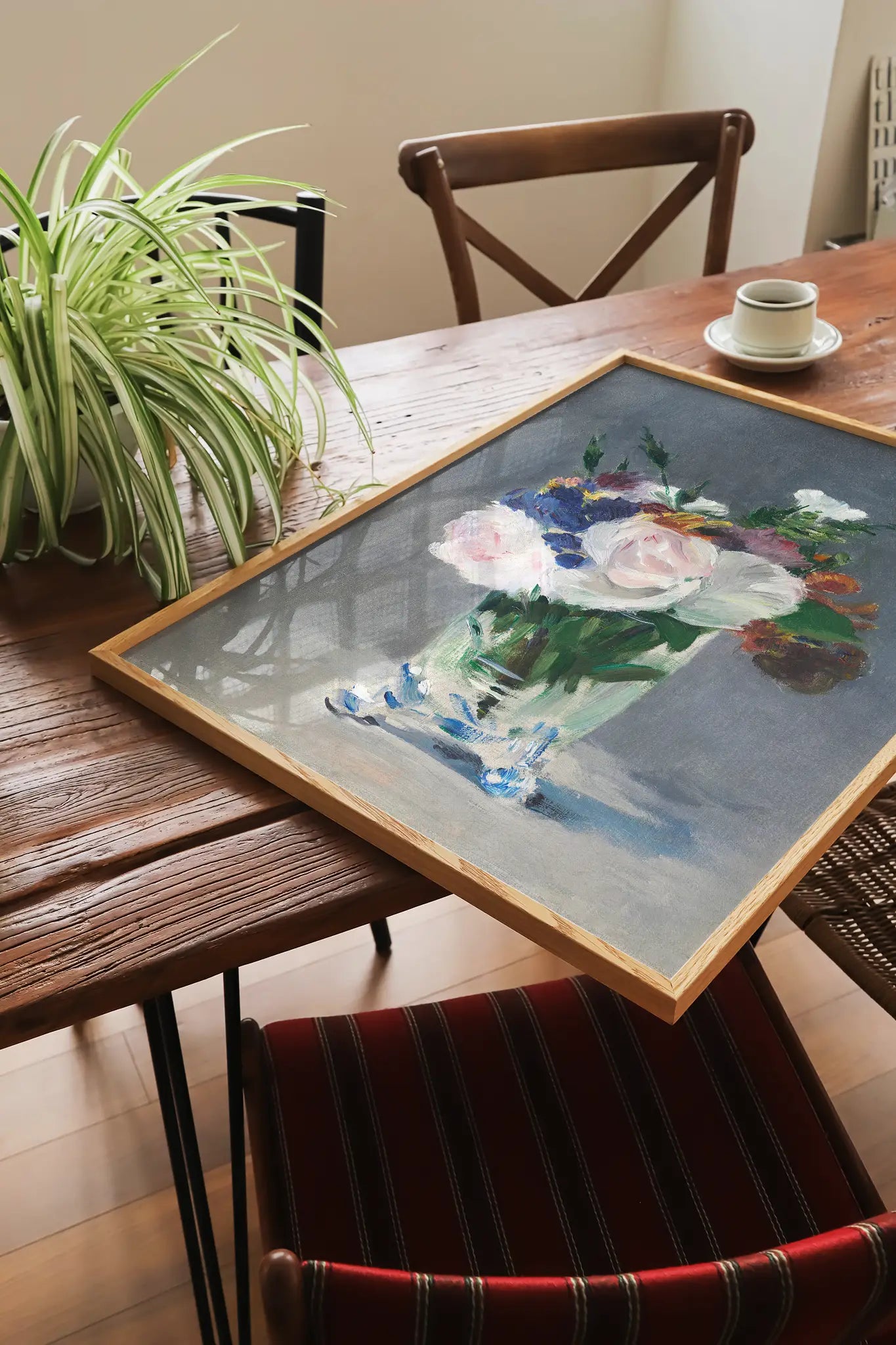 Edouard Manet - Flowers in a Crystal Vase #39 a beautiful painting reproduction printed by GalleryInk.Art, a store providing still life wall art prints