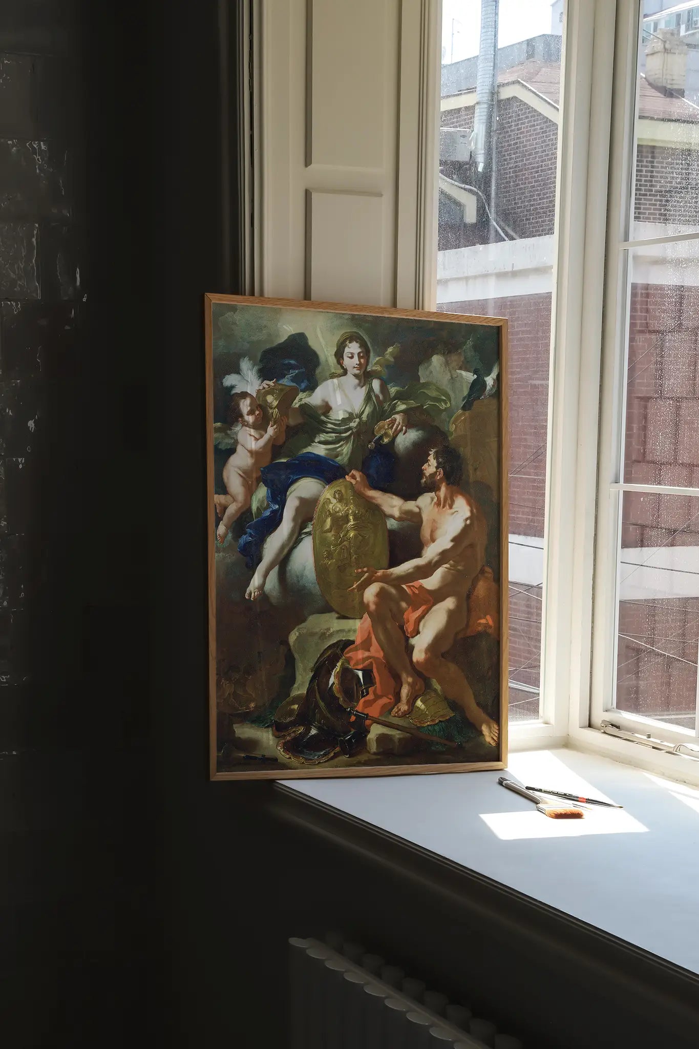 Francesco Solimena - Venus At The Forge of Vulcan #10 beautiful landscape painting reproduction, printed by GalleryInk.Art, a store specializing in mythology wall art prints.