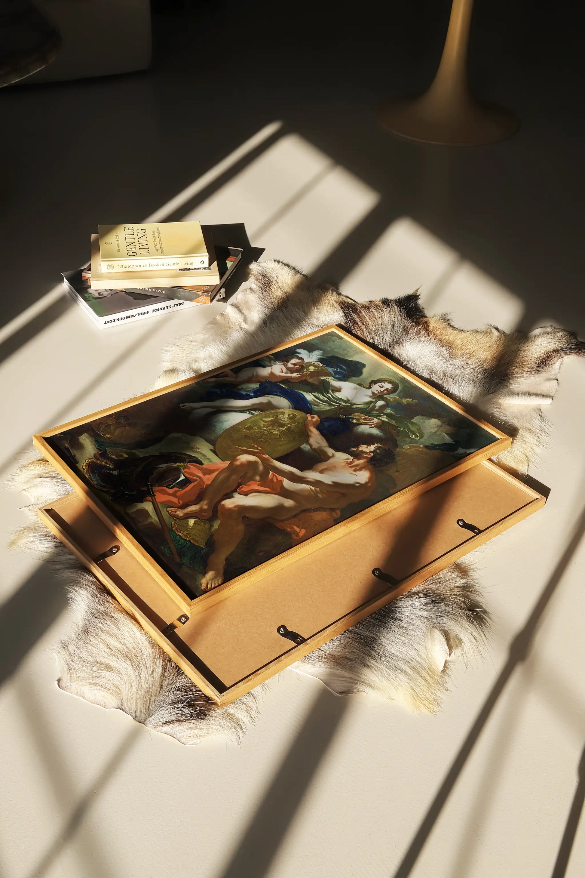 Francesco Solimena - Venus At The Forge of Vulcan #10 beautiful landscape painting reproduction, printed by GalleryInk.Art, a store specializing in mythology wall art prints.