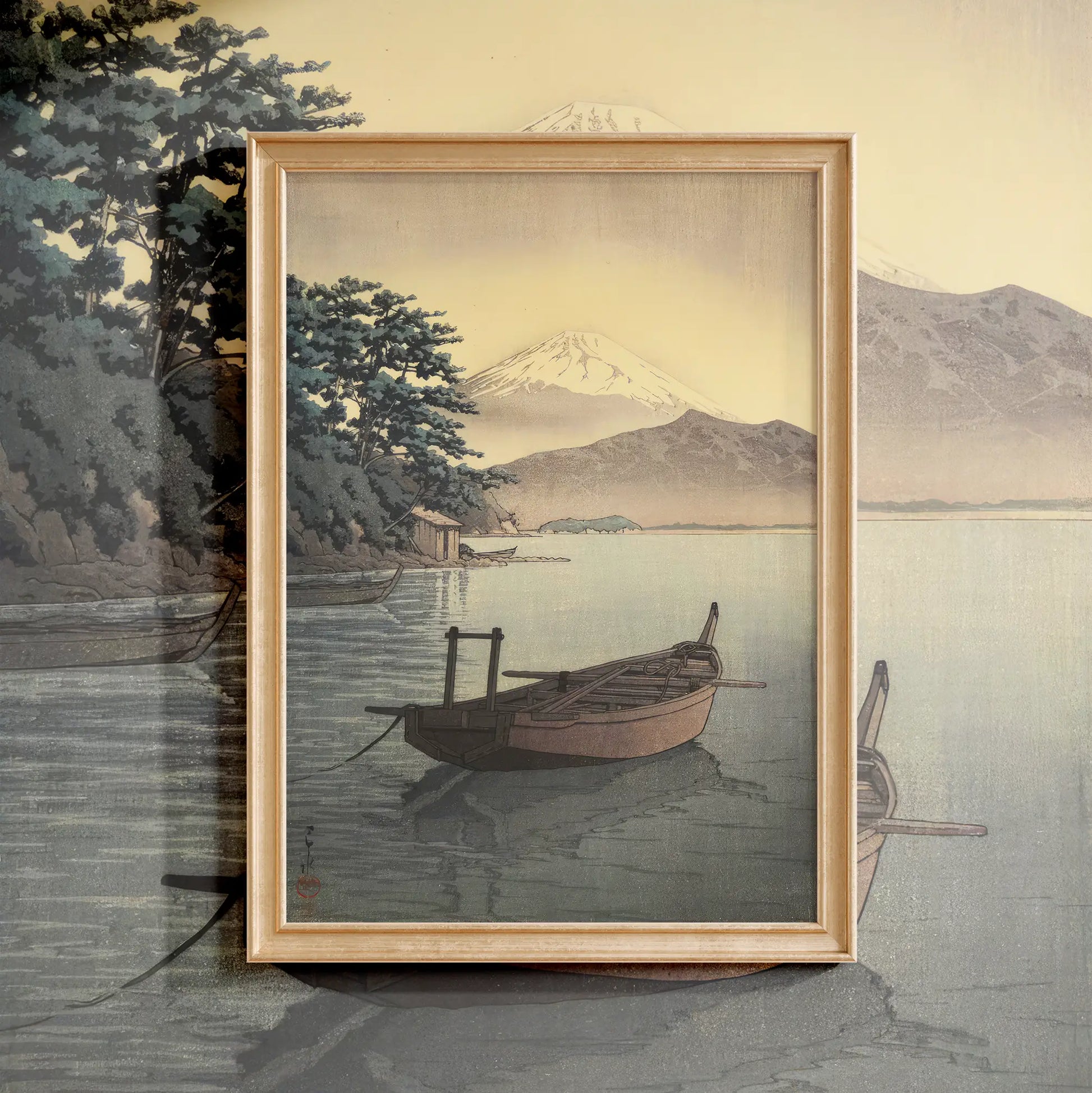 Hasui Kawase - Nagahama Beach in Mito #130 a beautiful painting reproduction by GalleryInk.Art